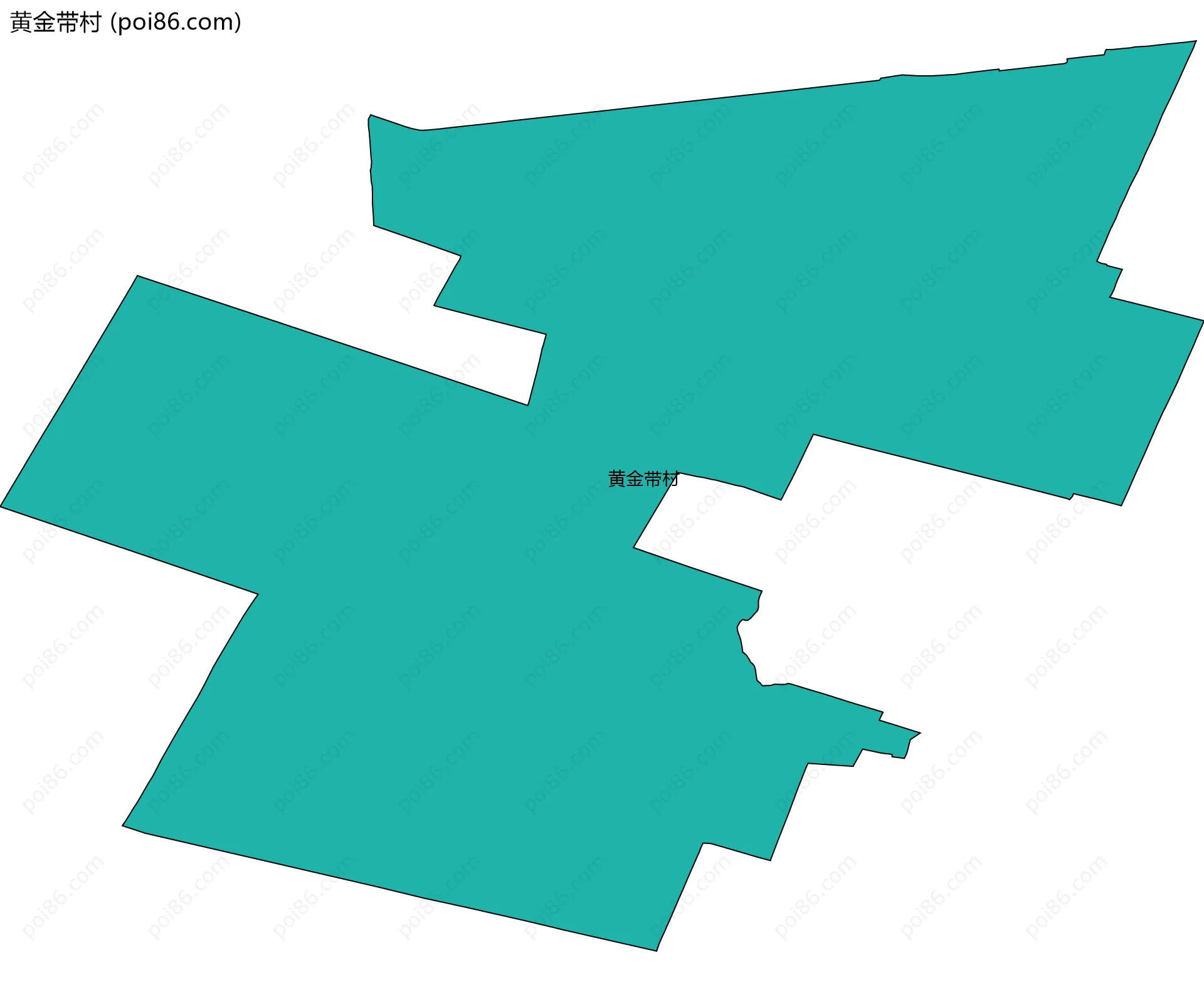 黄金带村边界地图