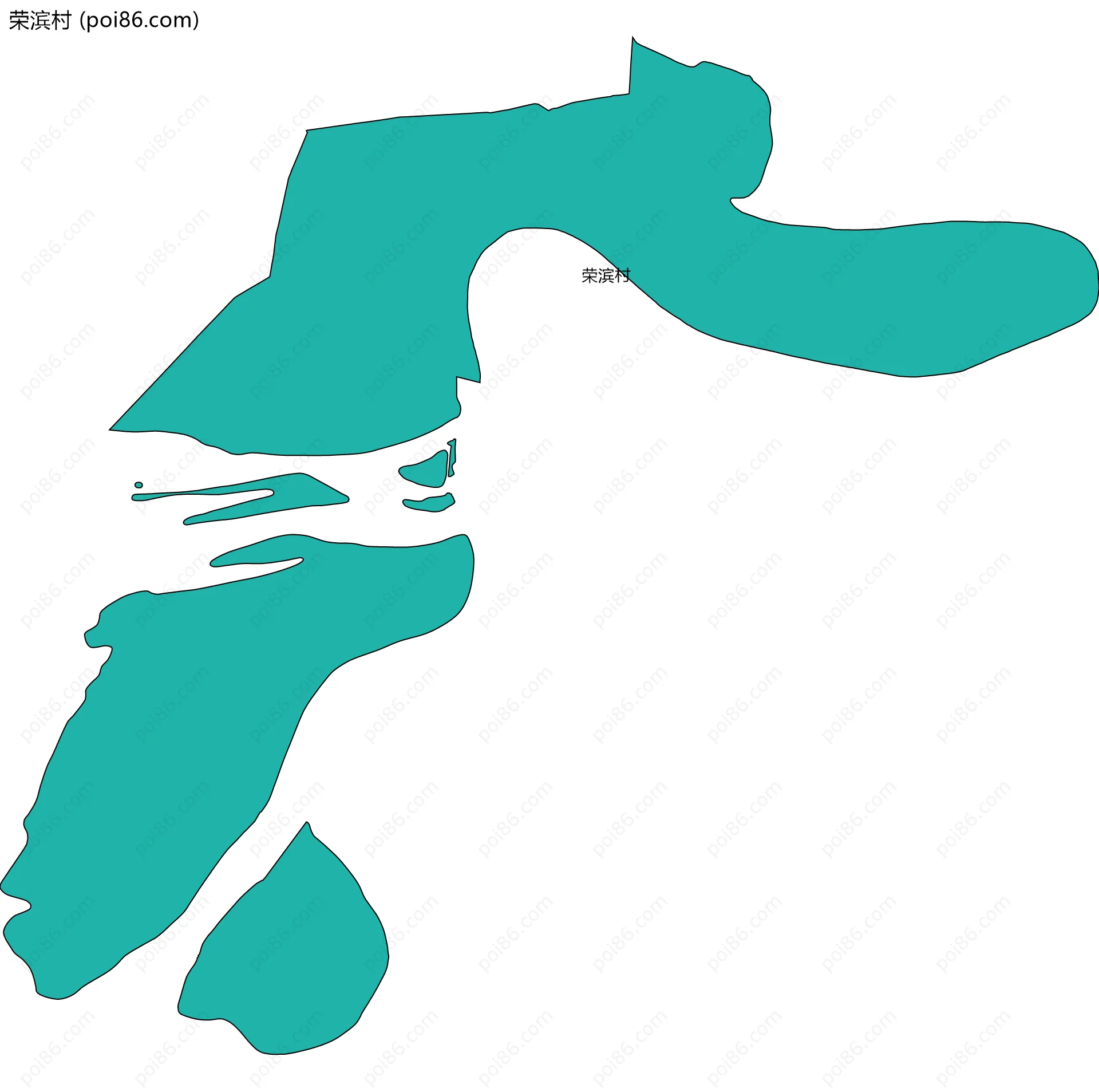 荣滨村边界地图