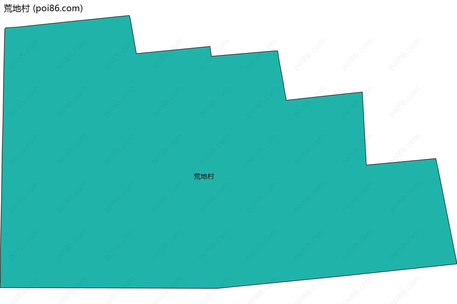 荒地村边界地图