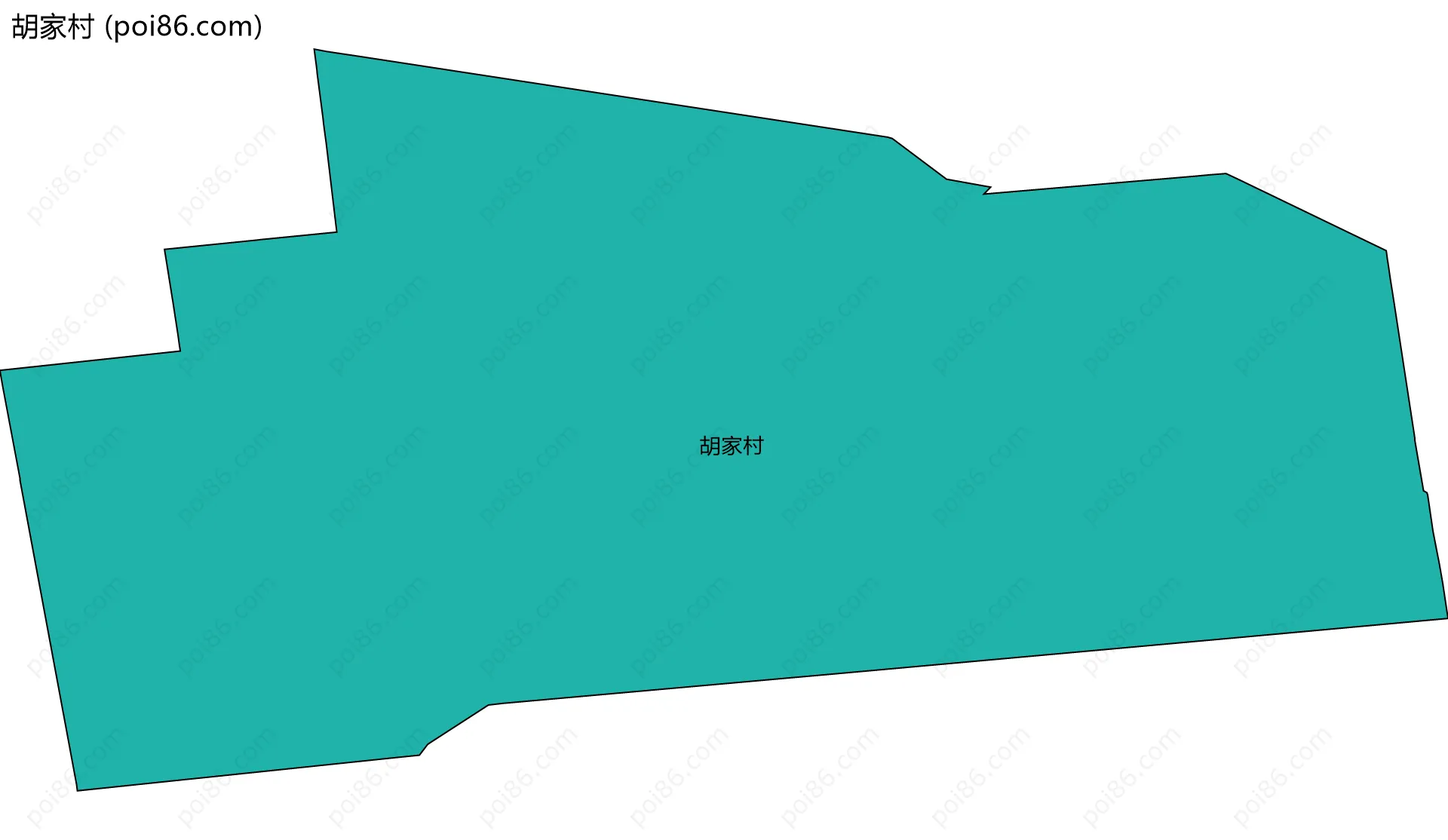胡家村边界地图