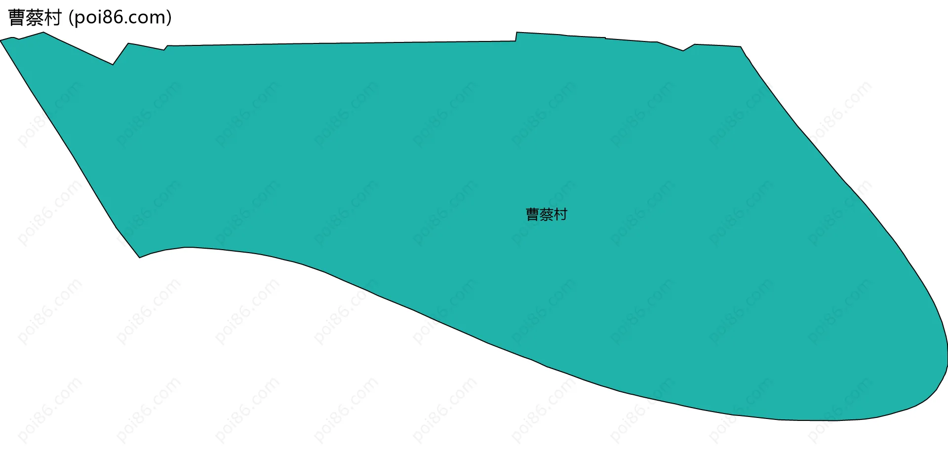 曹蔡村边界地图