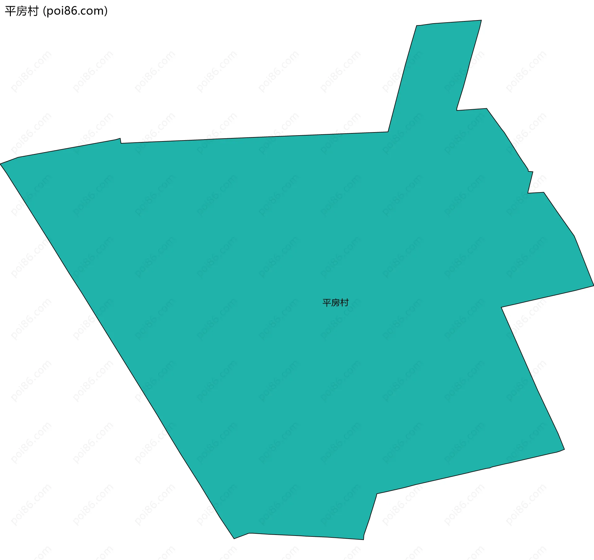 平房村边界地图