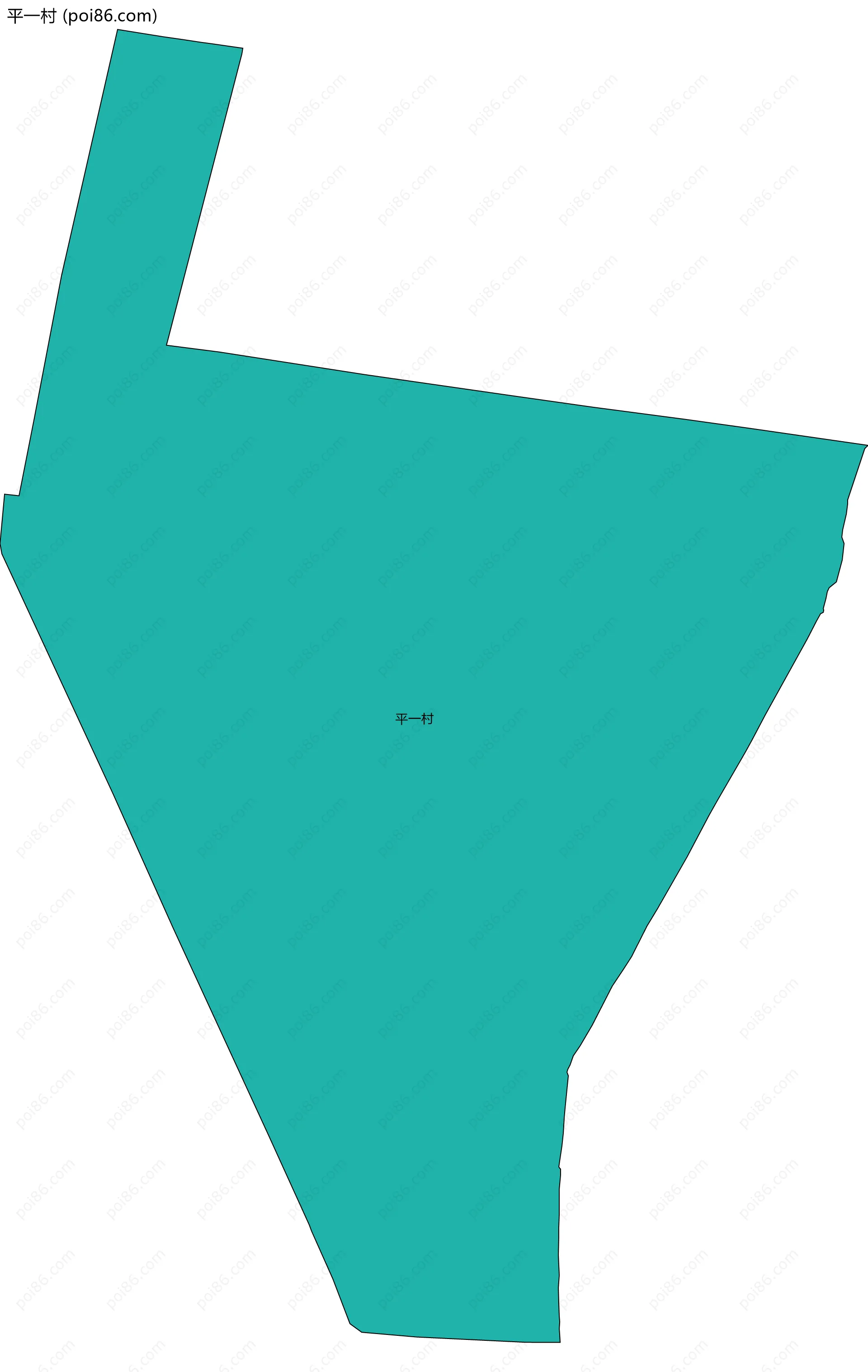 平一村边界地图