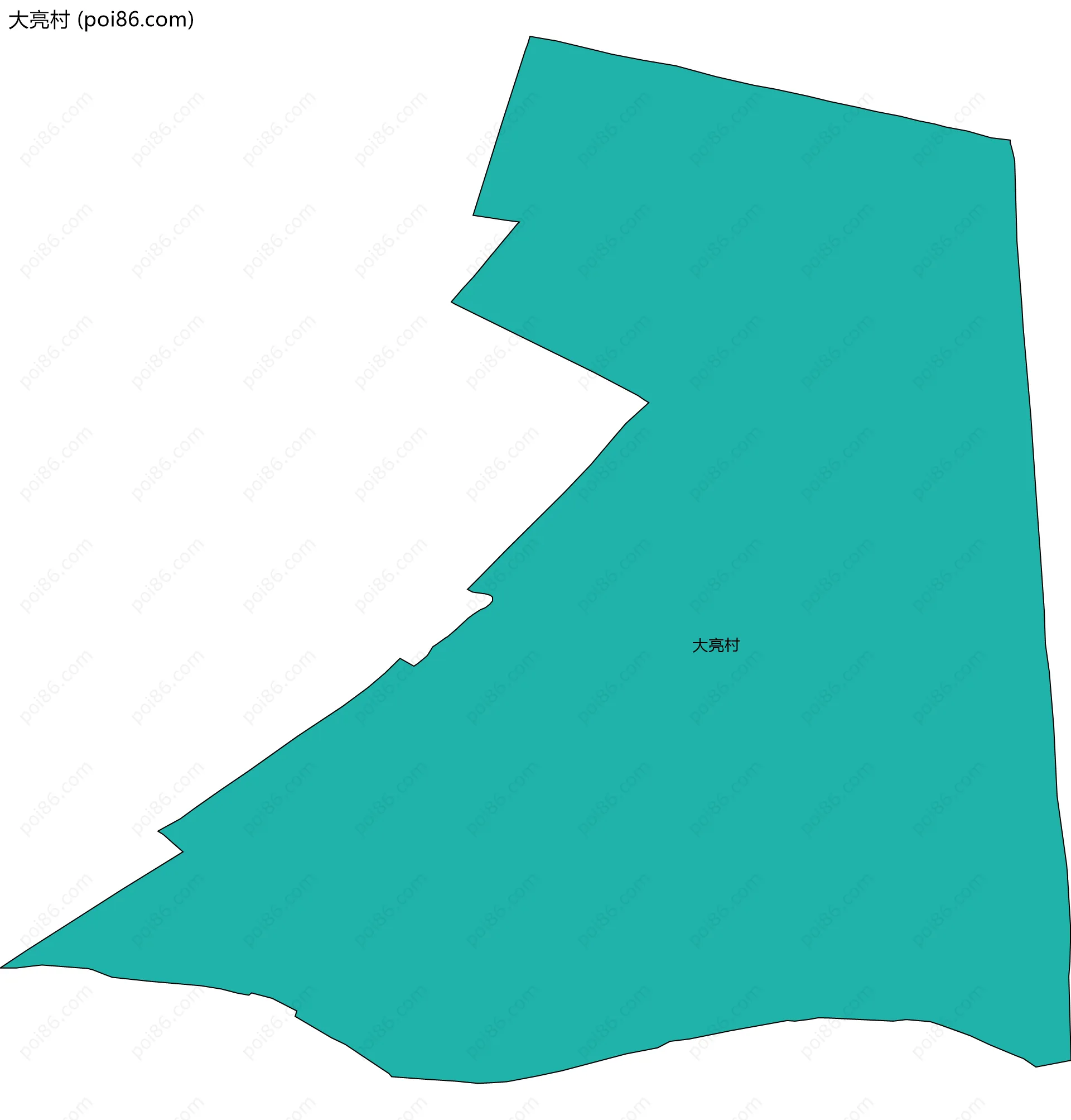 大亮村边界地图