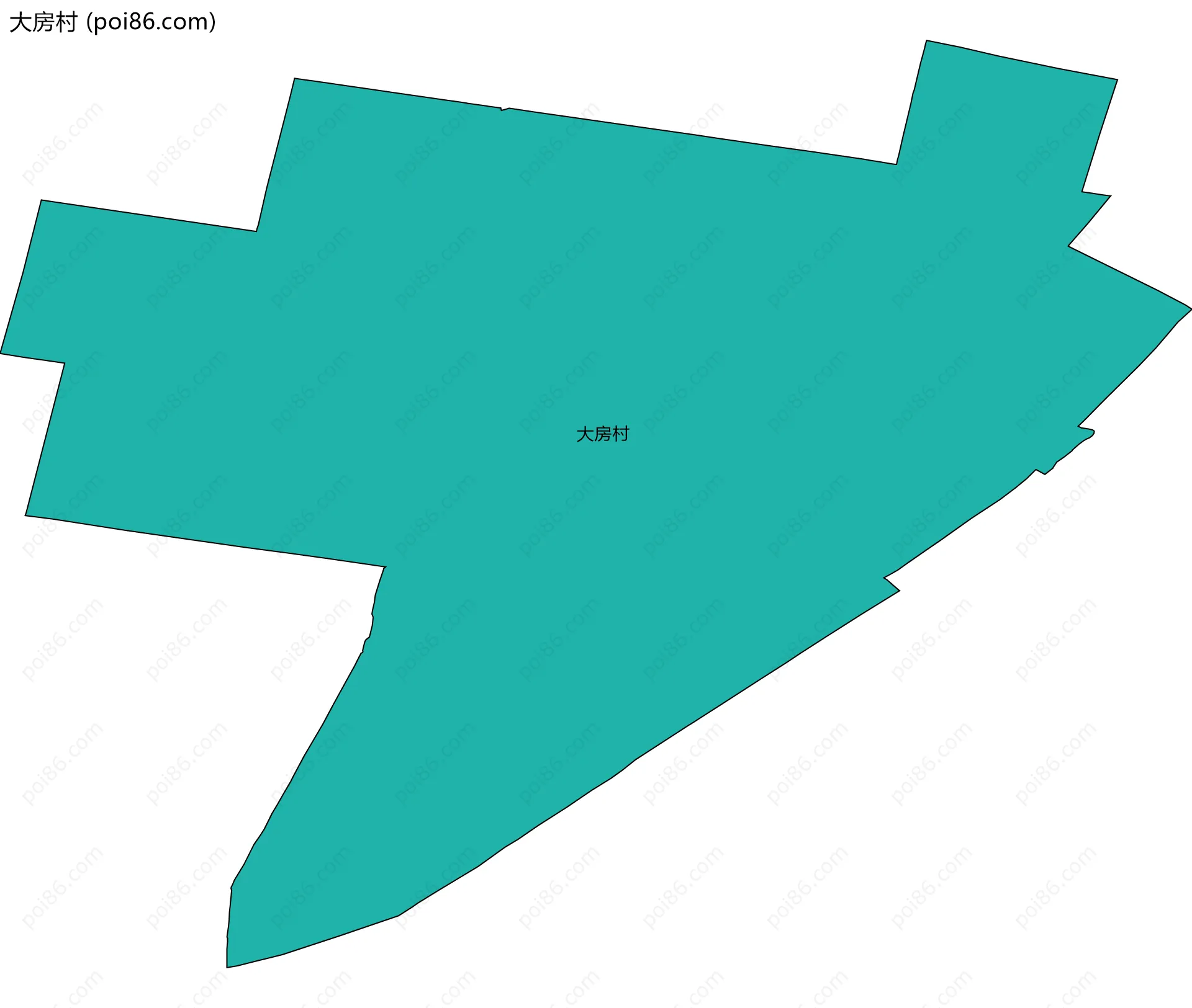大房村边界地图