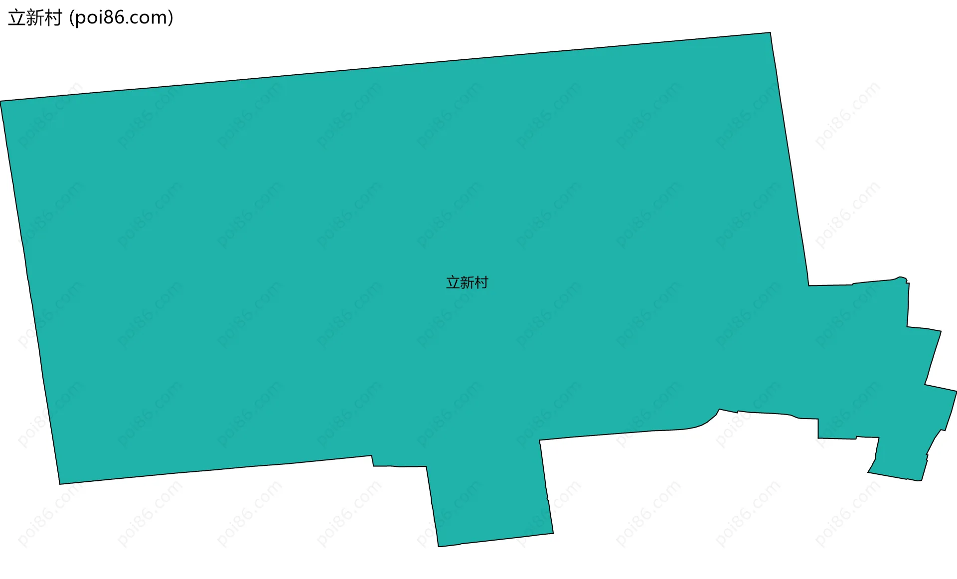 立新村边界地图