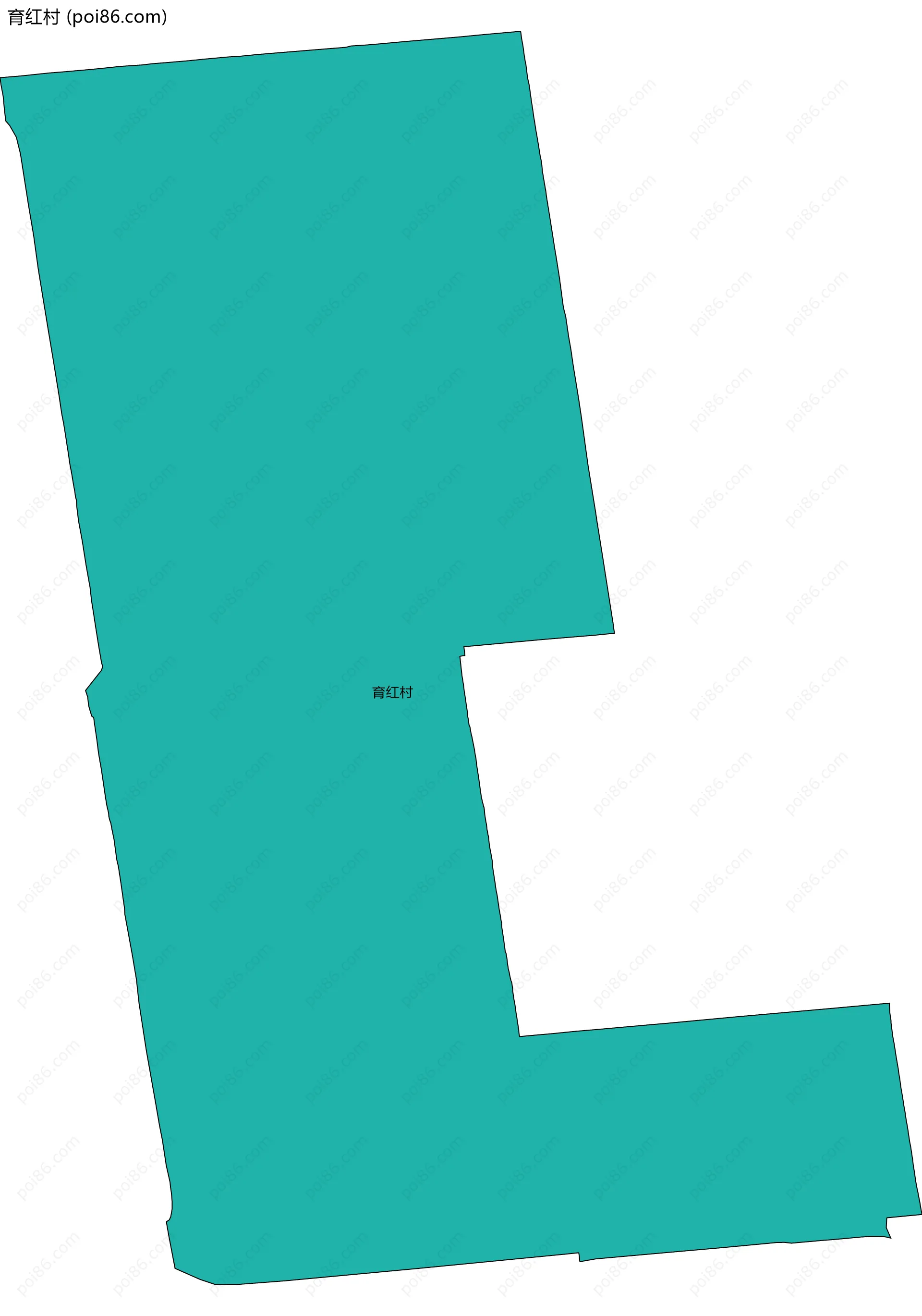 育红村边界地图