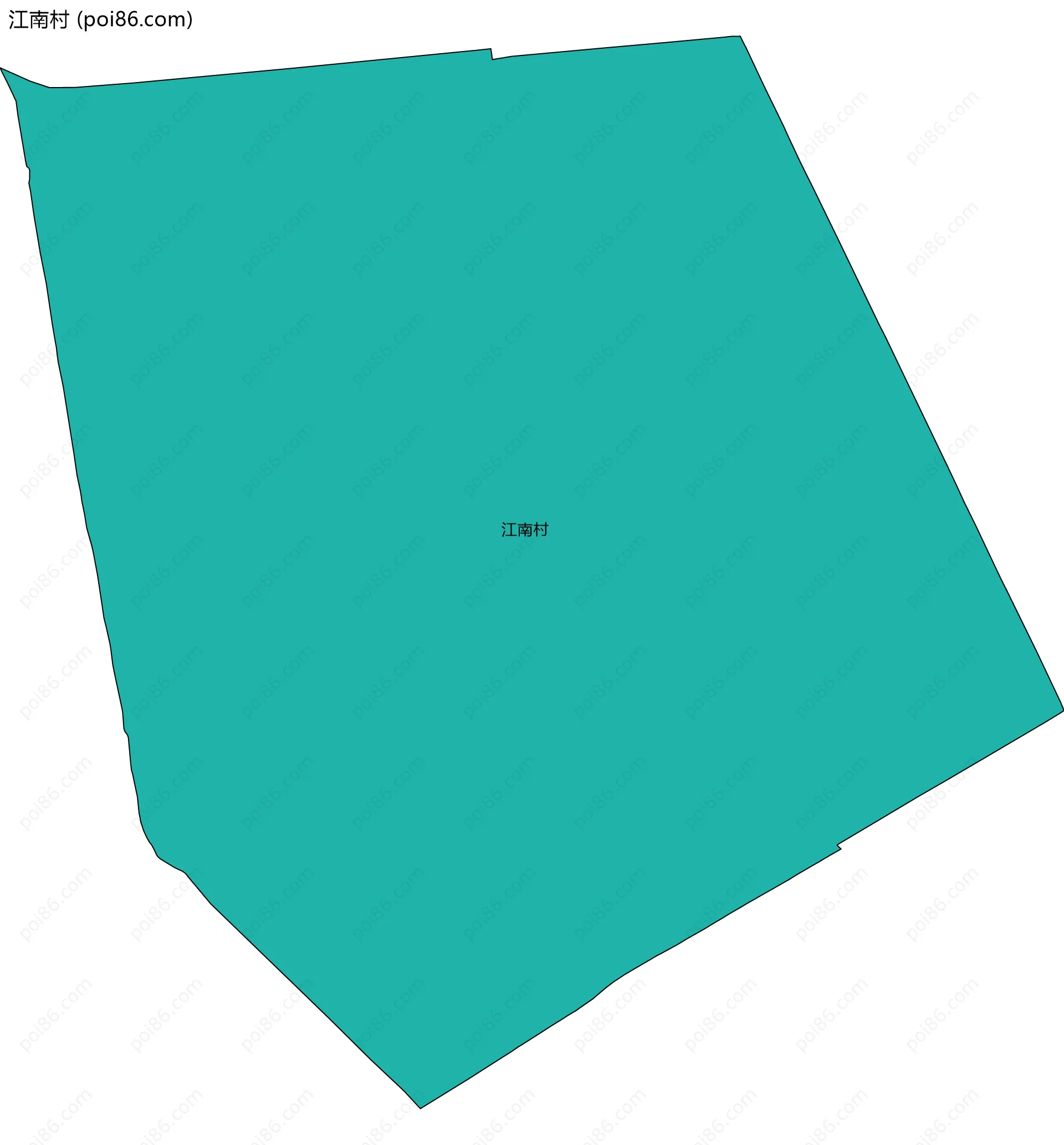 江南村边界地图