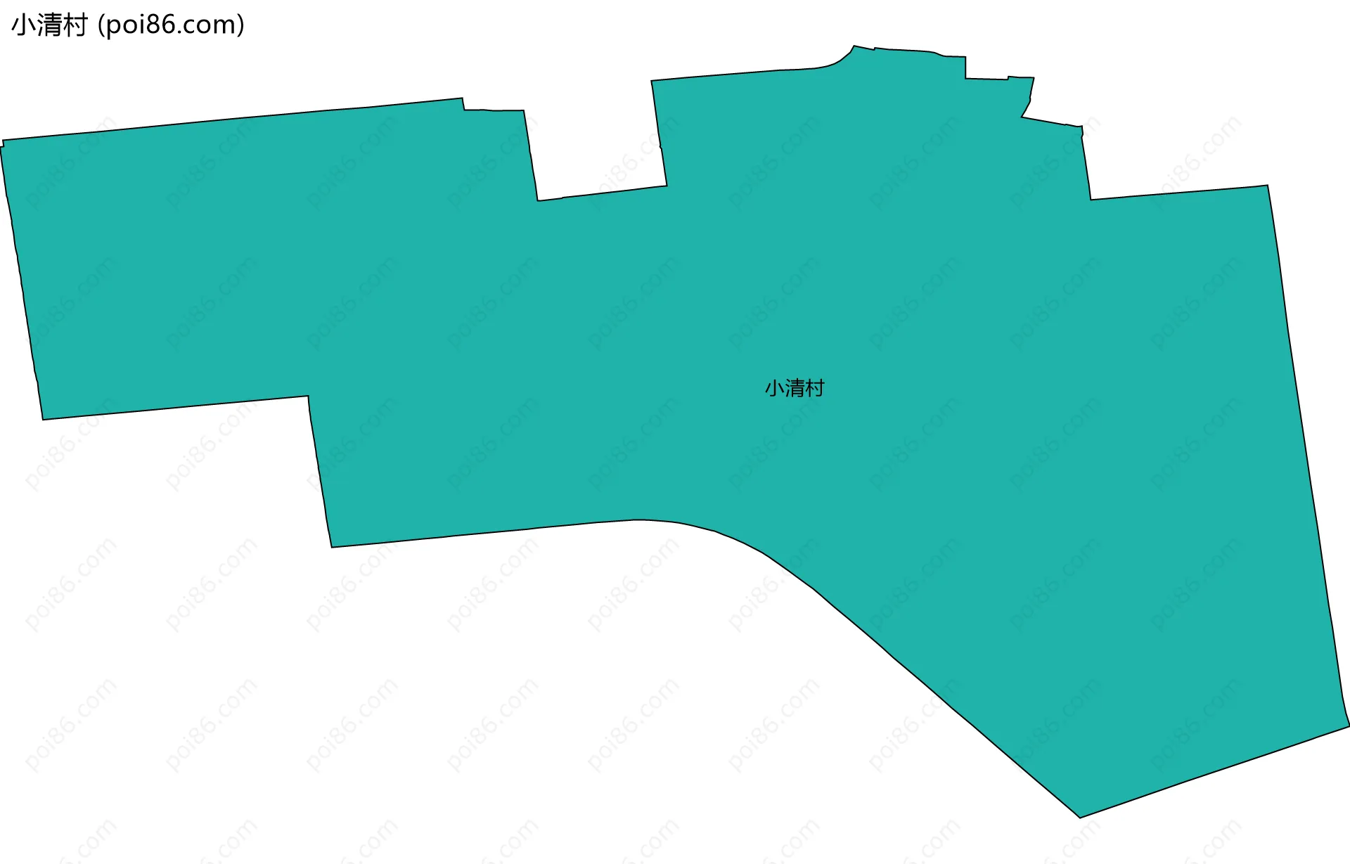 小清村边界地图