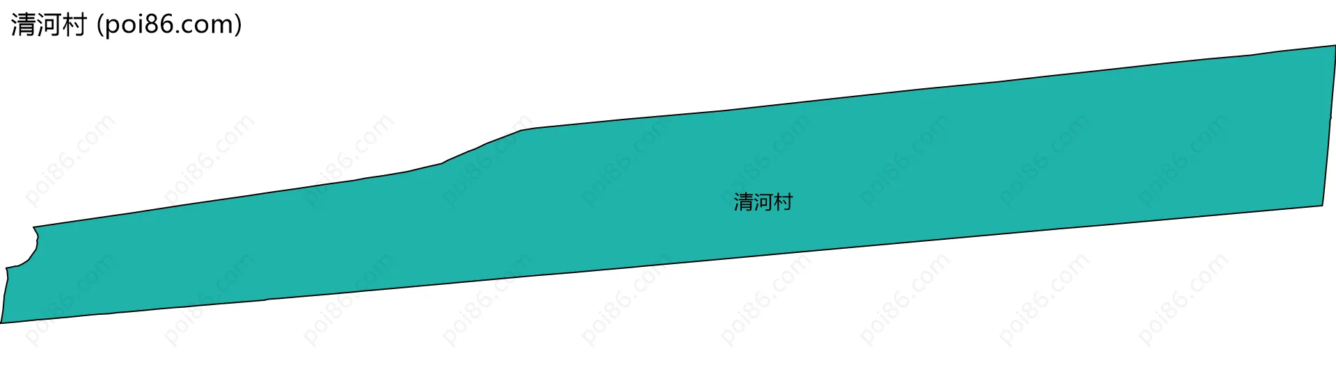 清河村边界地图