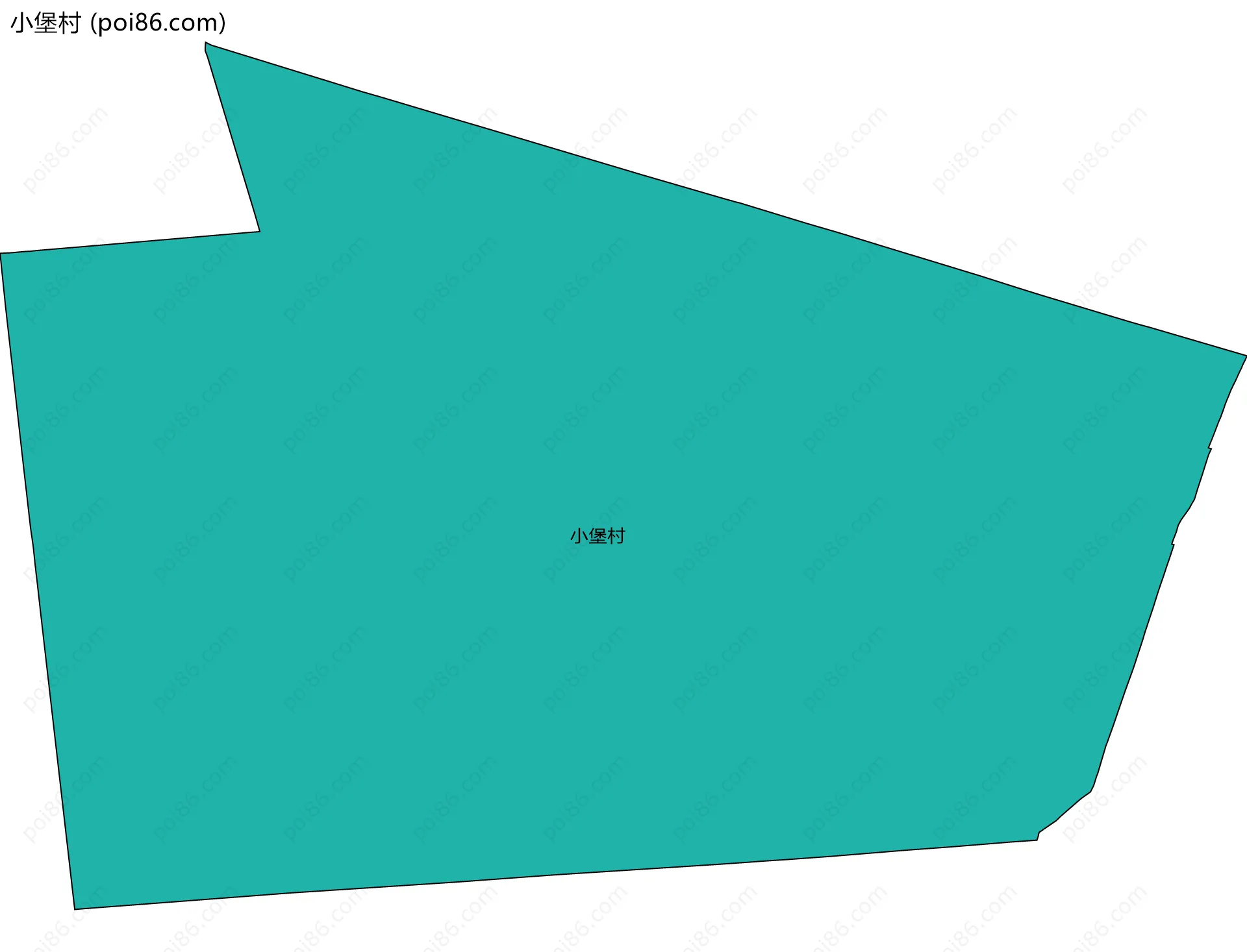 小堡村边界地图
