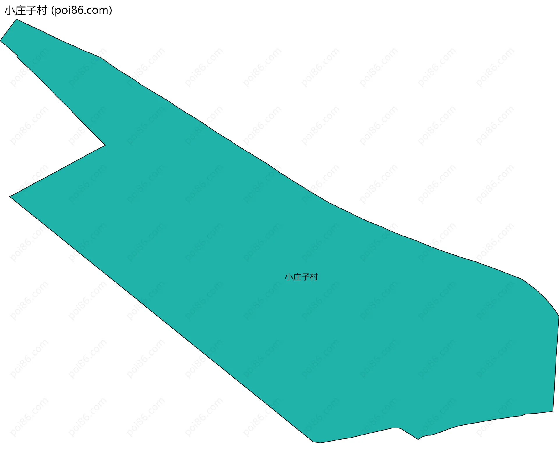 小庄子村边界地图