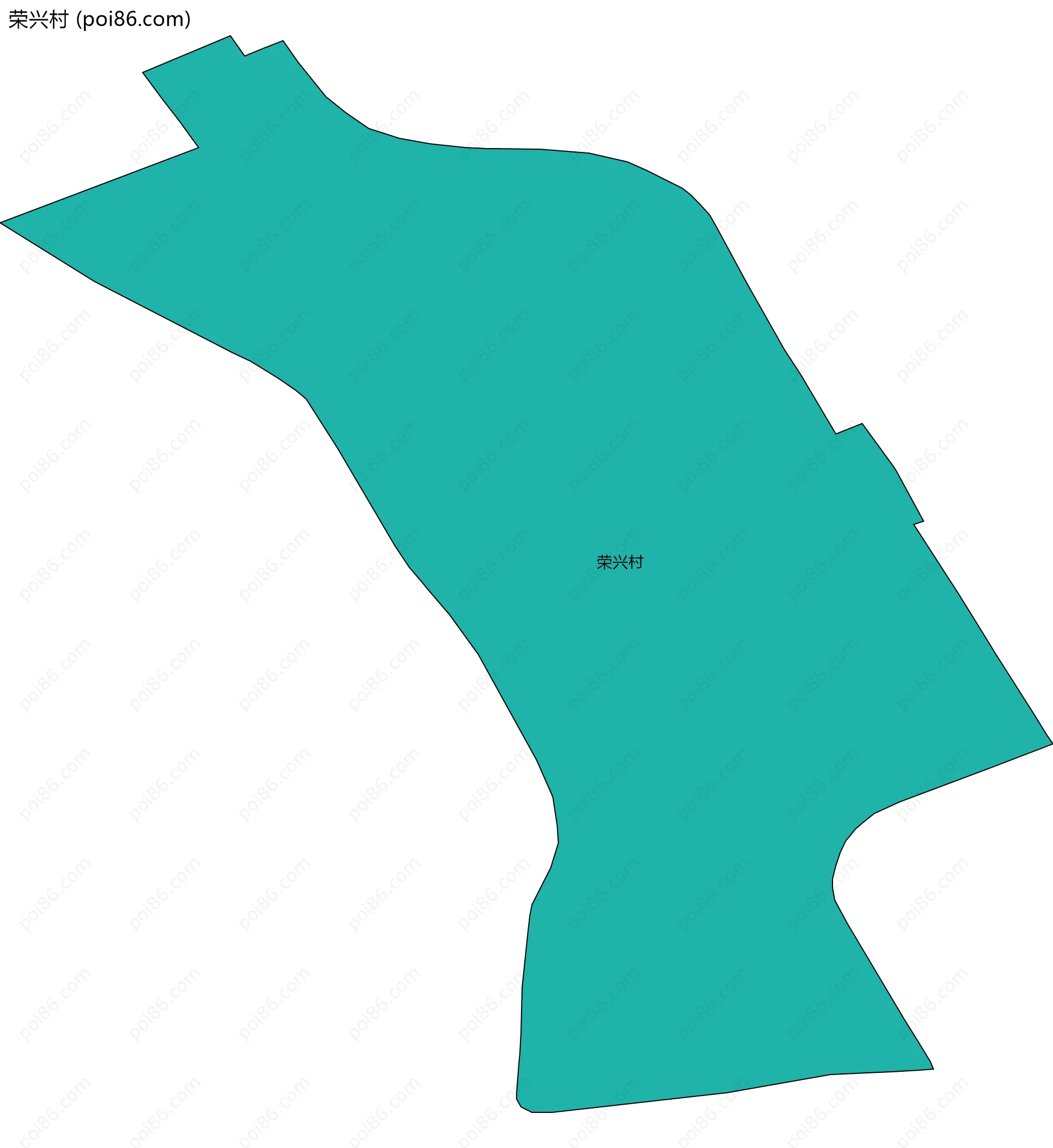 荣兴村边界地图