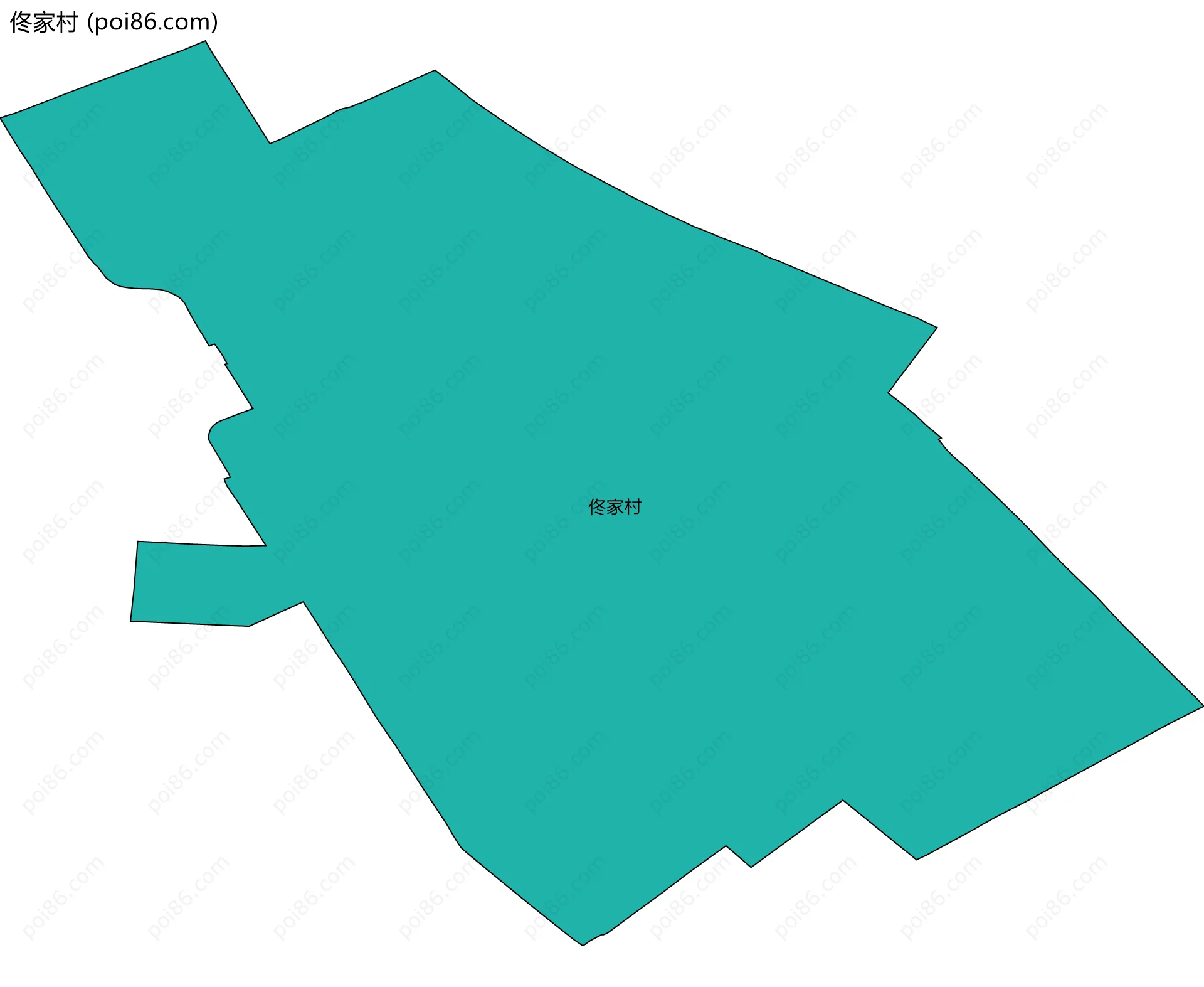 佟家村边界地图