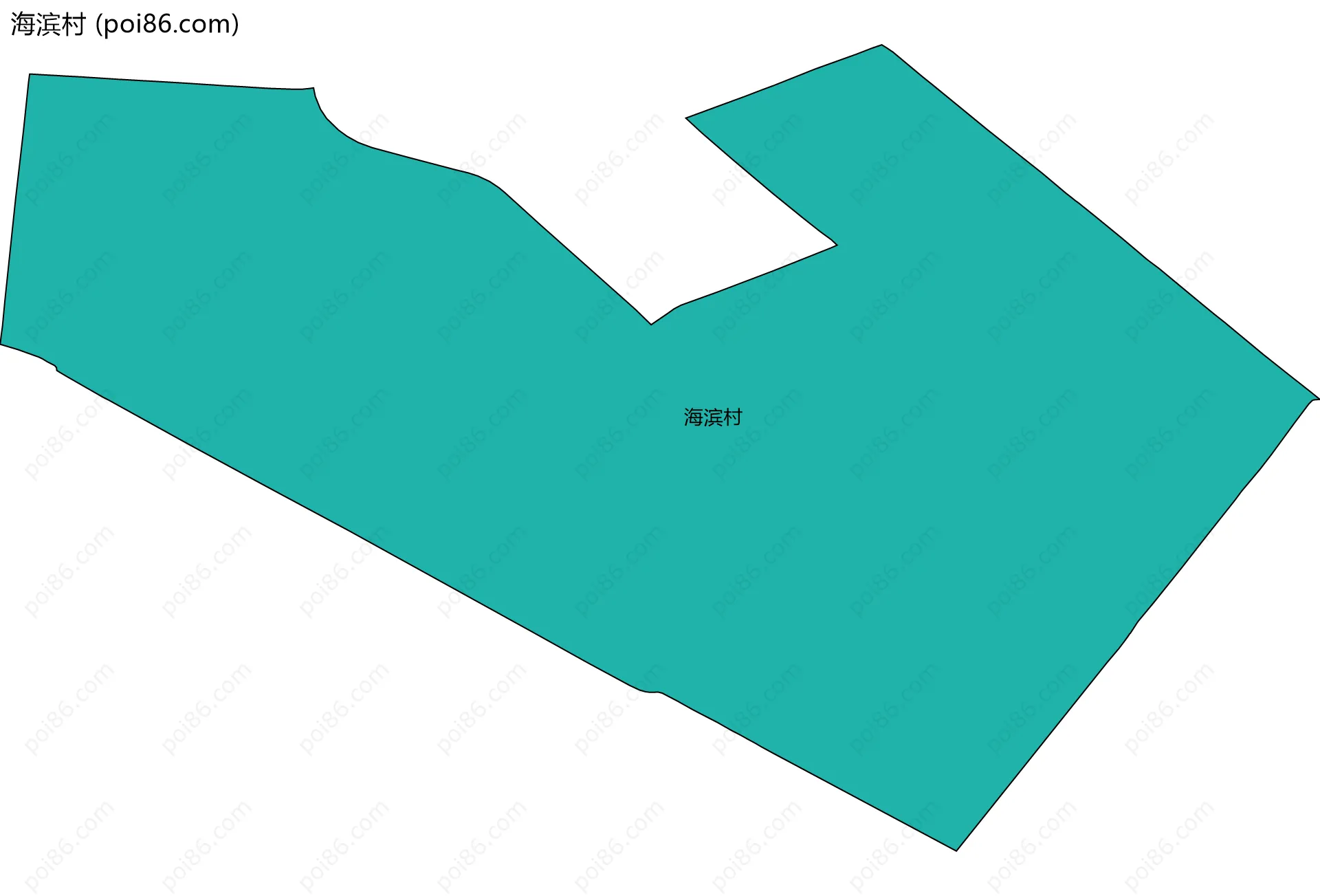 海滨村边界地图