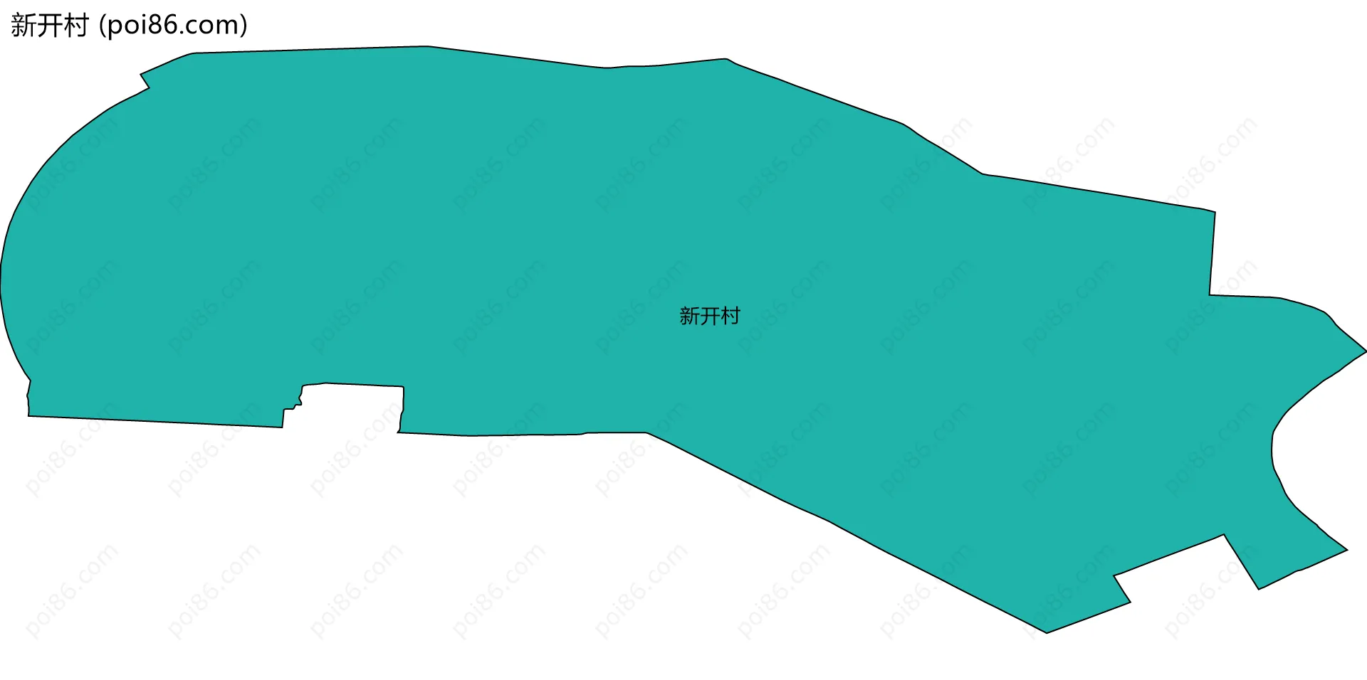 新开村边界地图