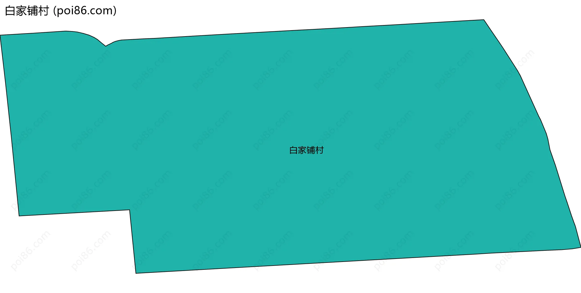 白家铺村边界地图