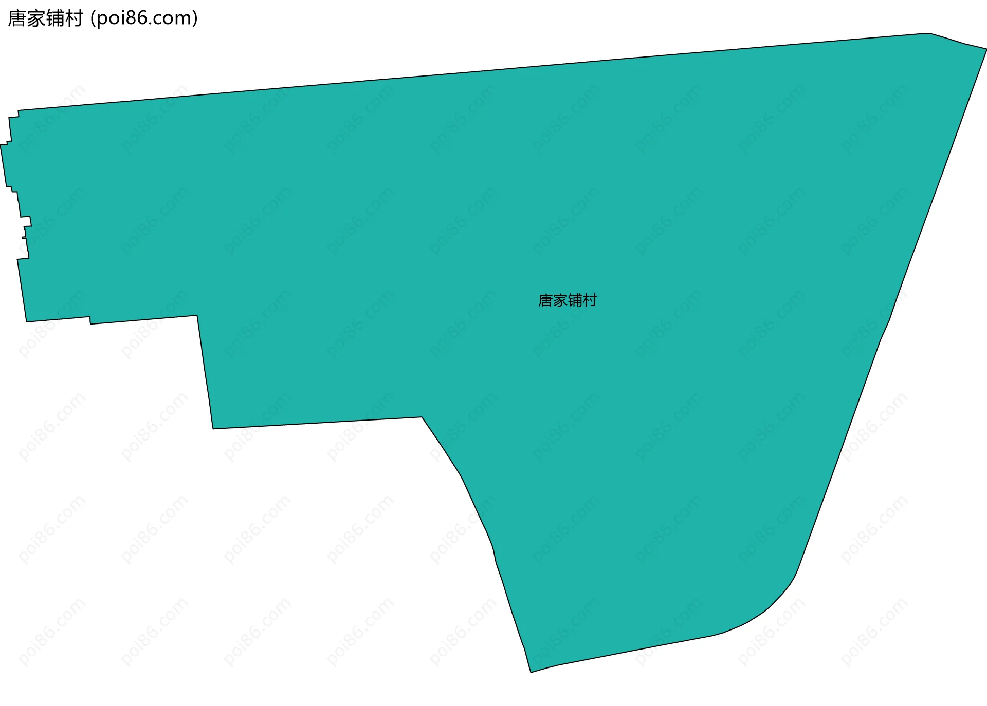 唐家铺村边界地图