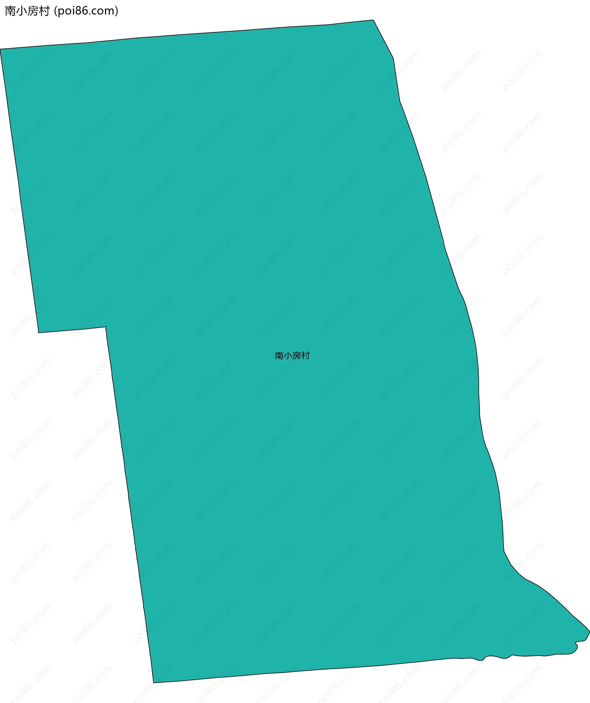 南小房村边界地图