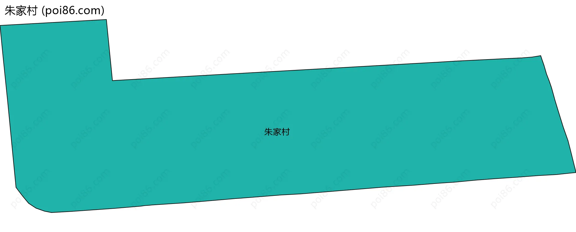 朱家村边界地图