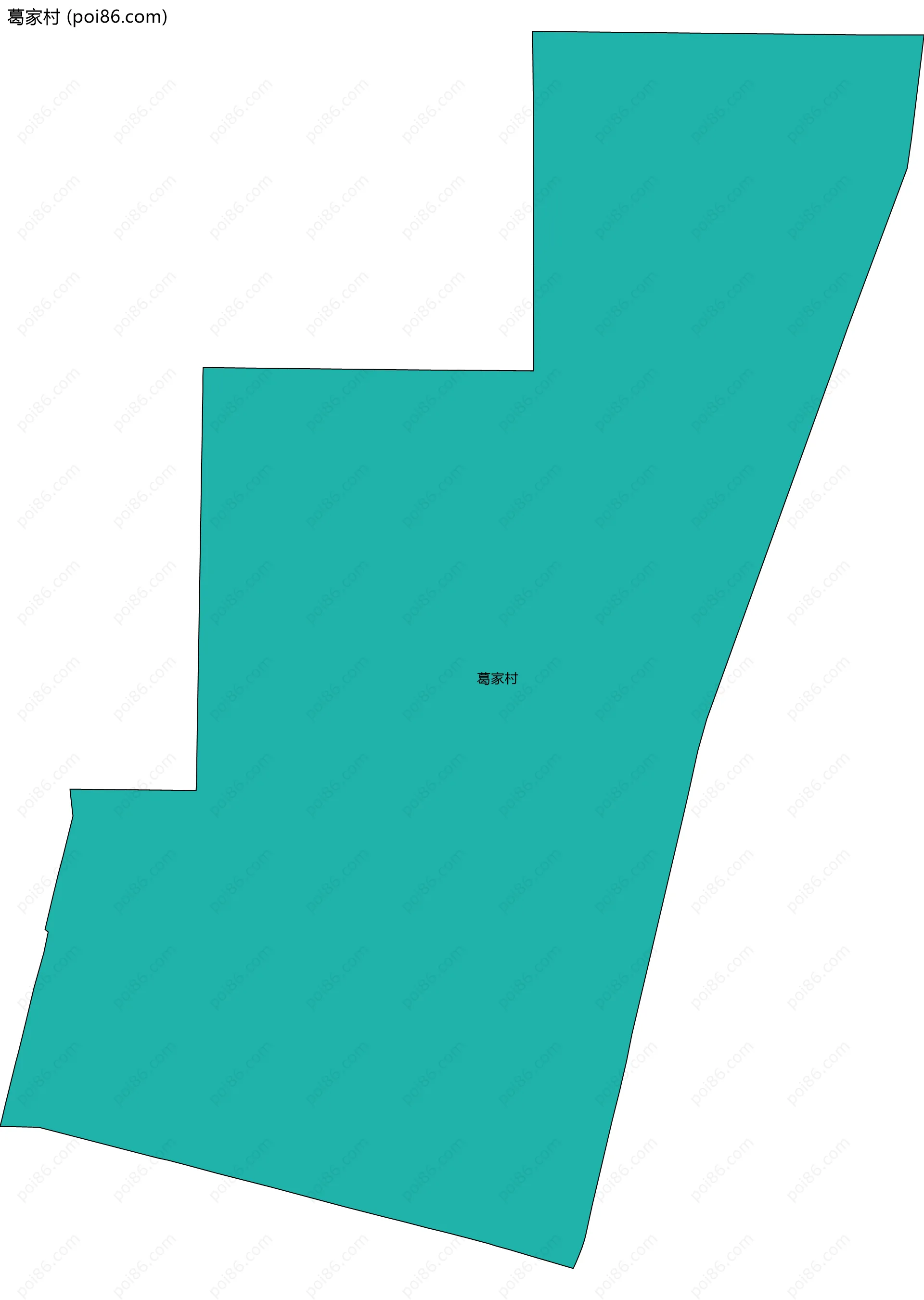 葛家村边界地图