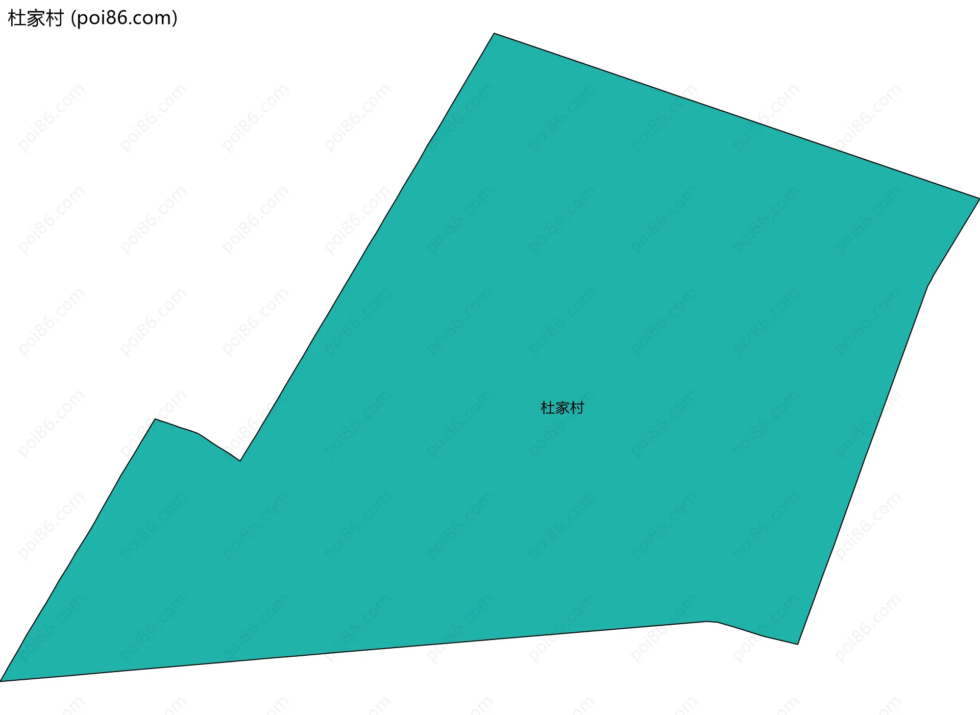 杜家村边界地图