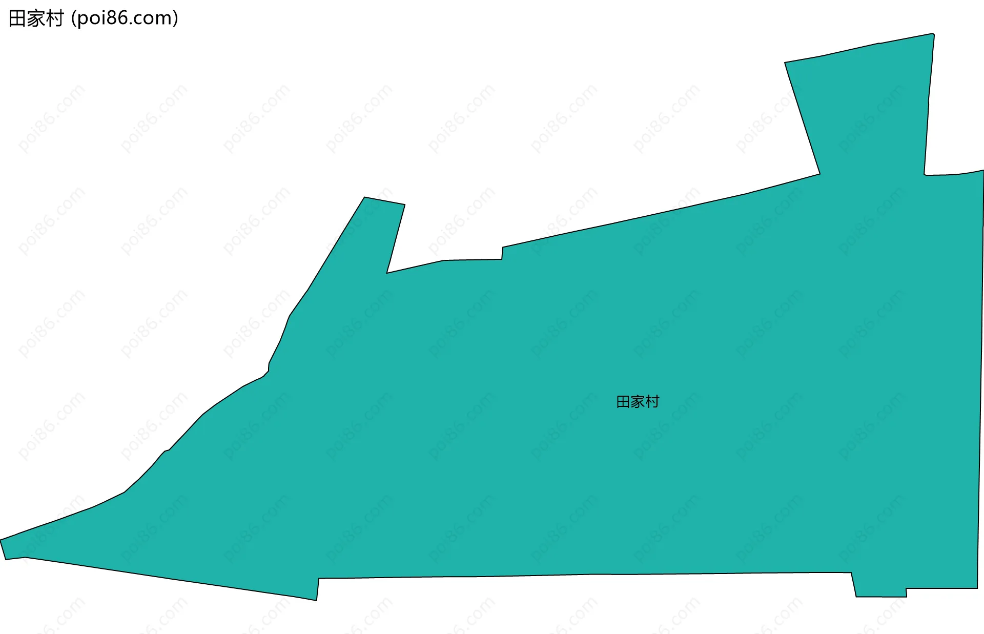 田家村边界地图