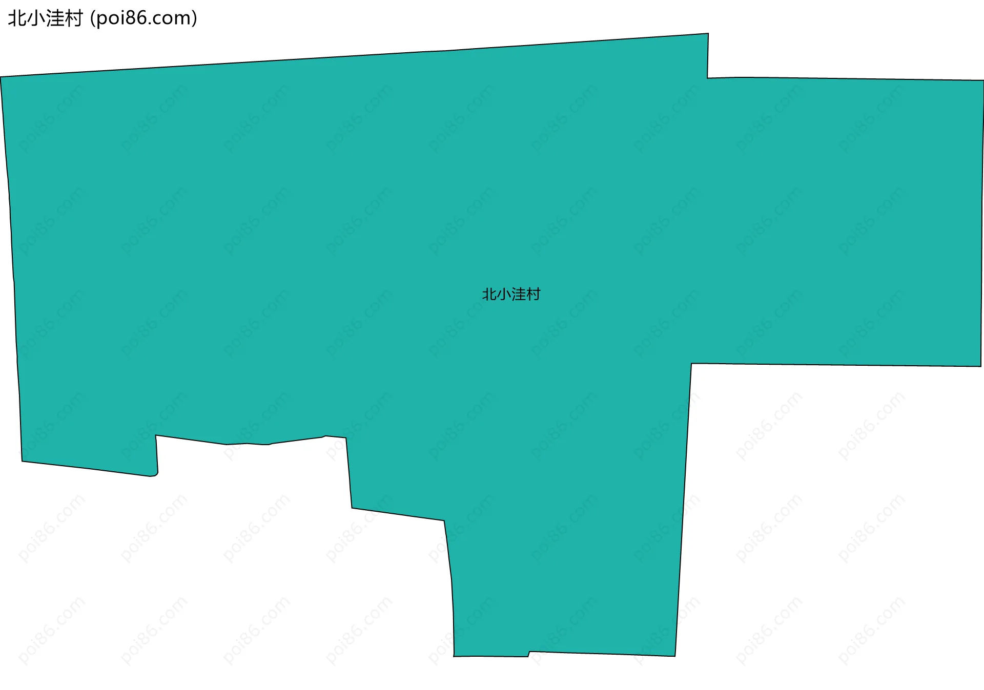 北小洼村边界地图