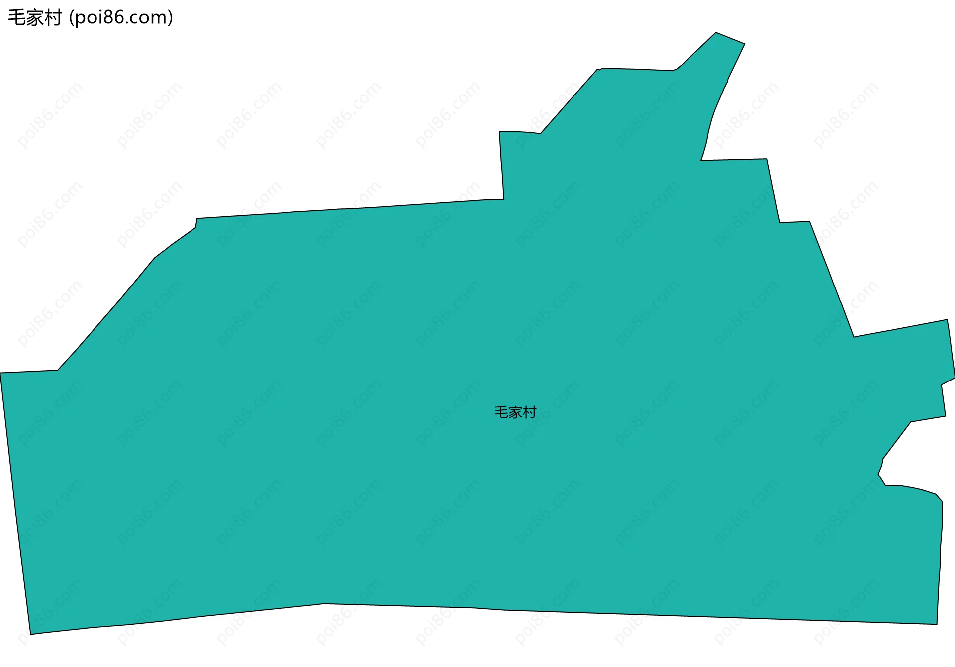 毛家村边界地图