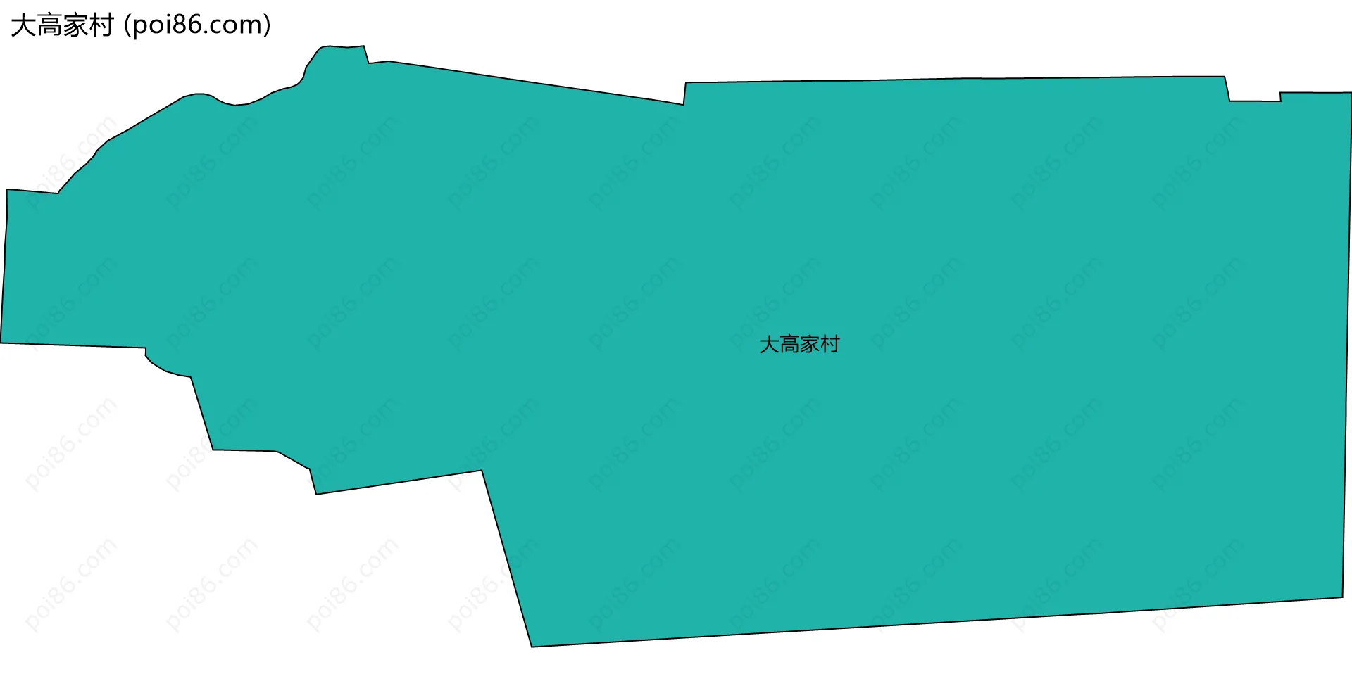大高家村边界地图
