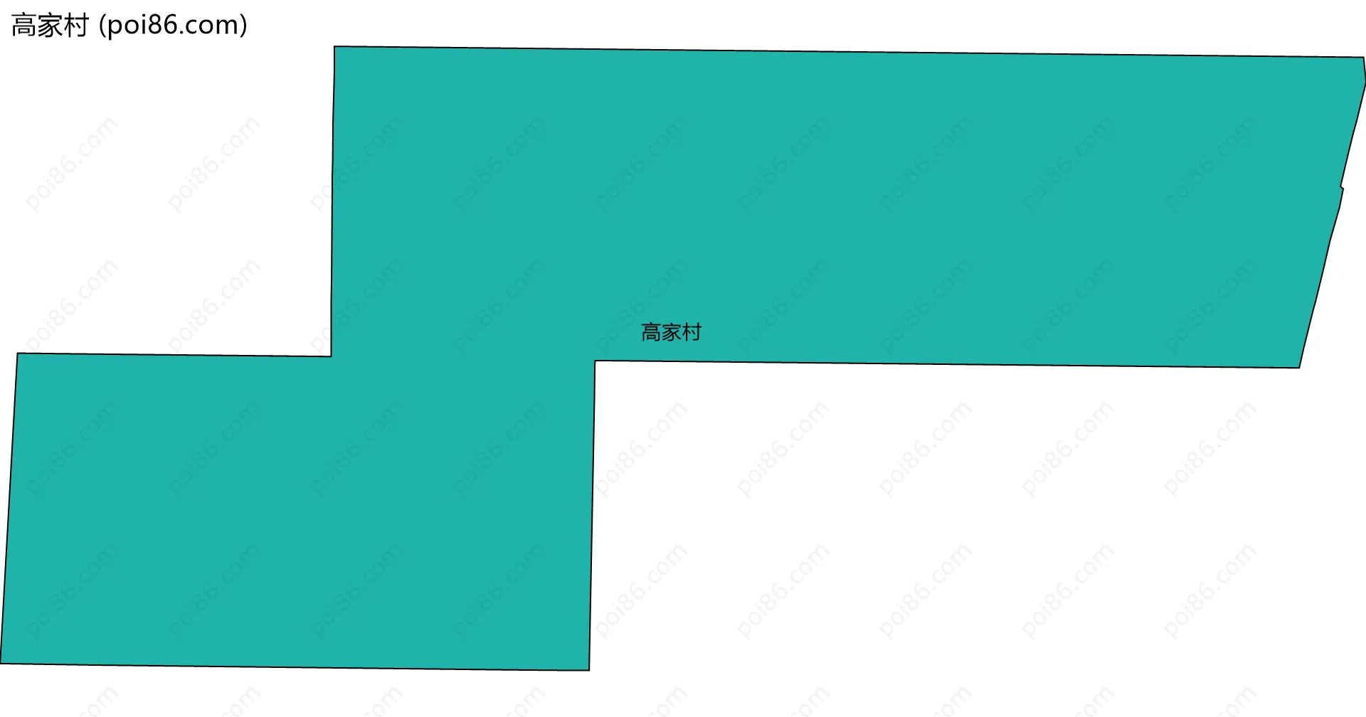 高家村边界地图