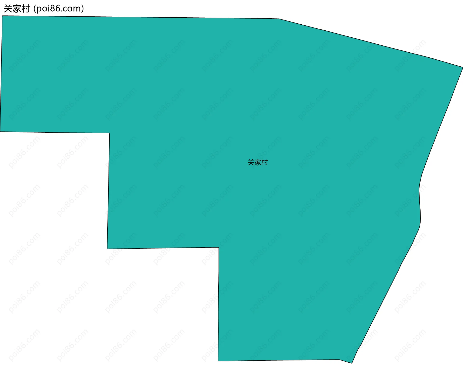 关家村边界地图