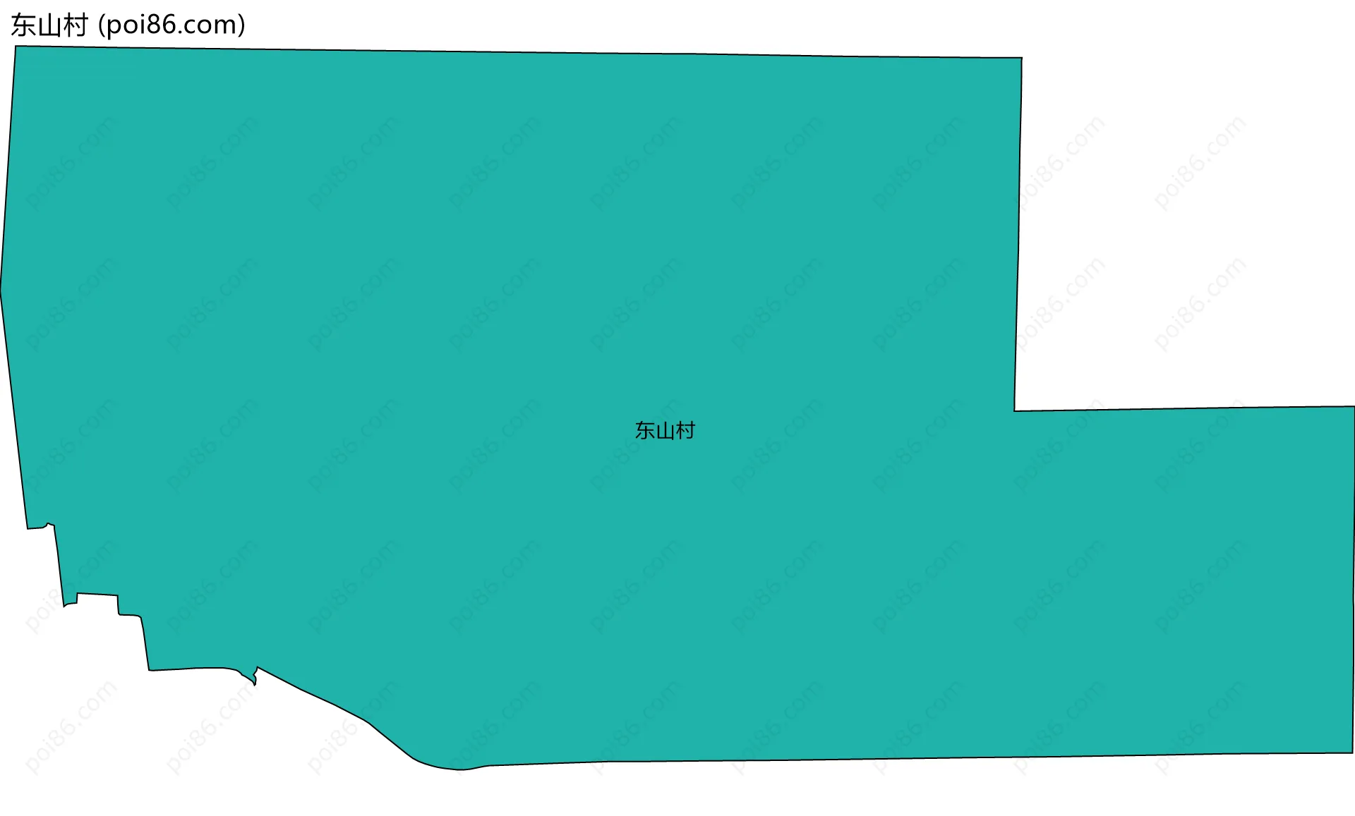东山村边界地图