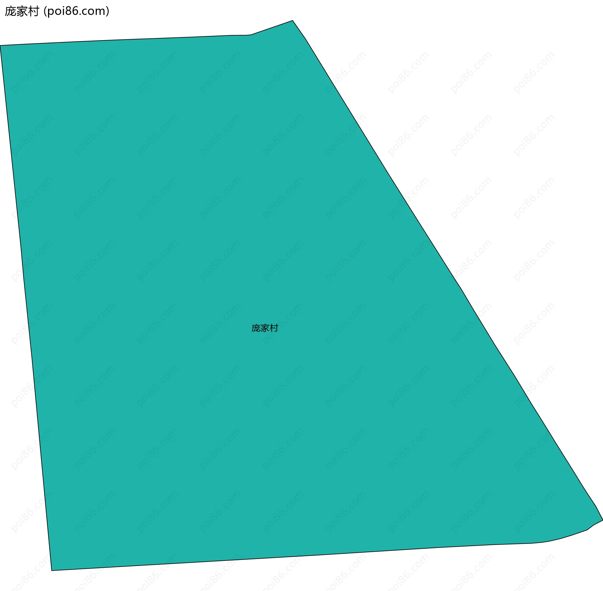 庞家村边界地图