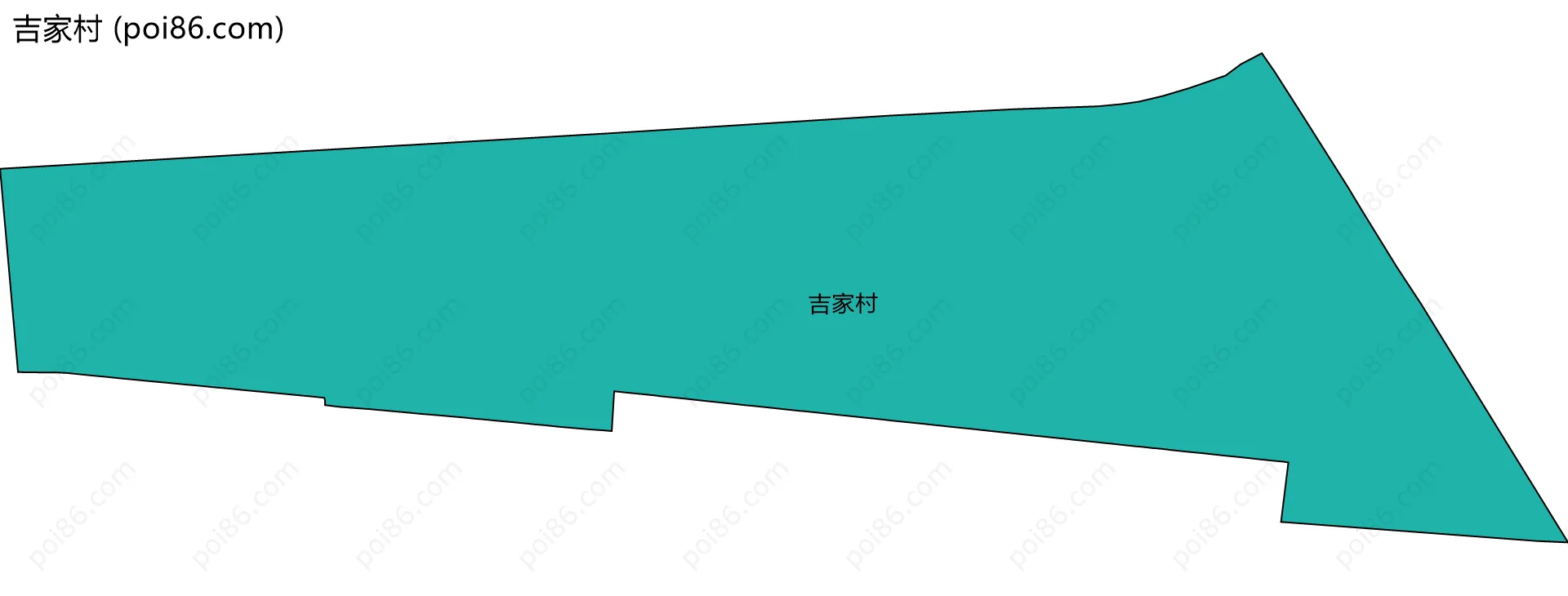 吉家村边界地图