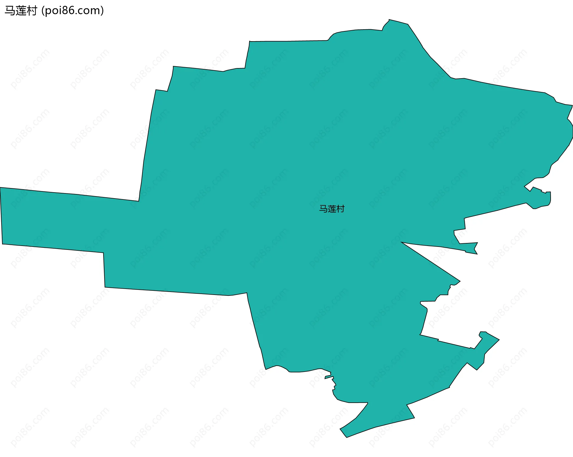 马莲村边界地图
