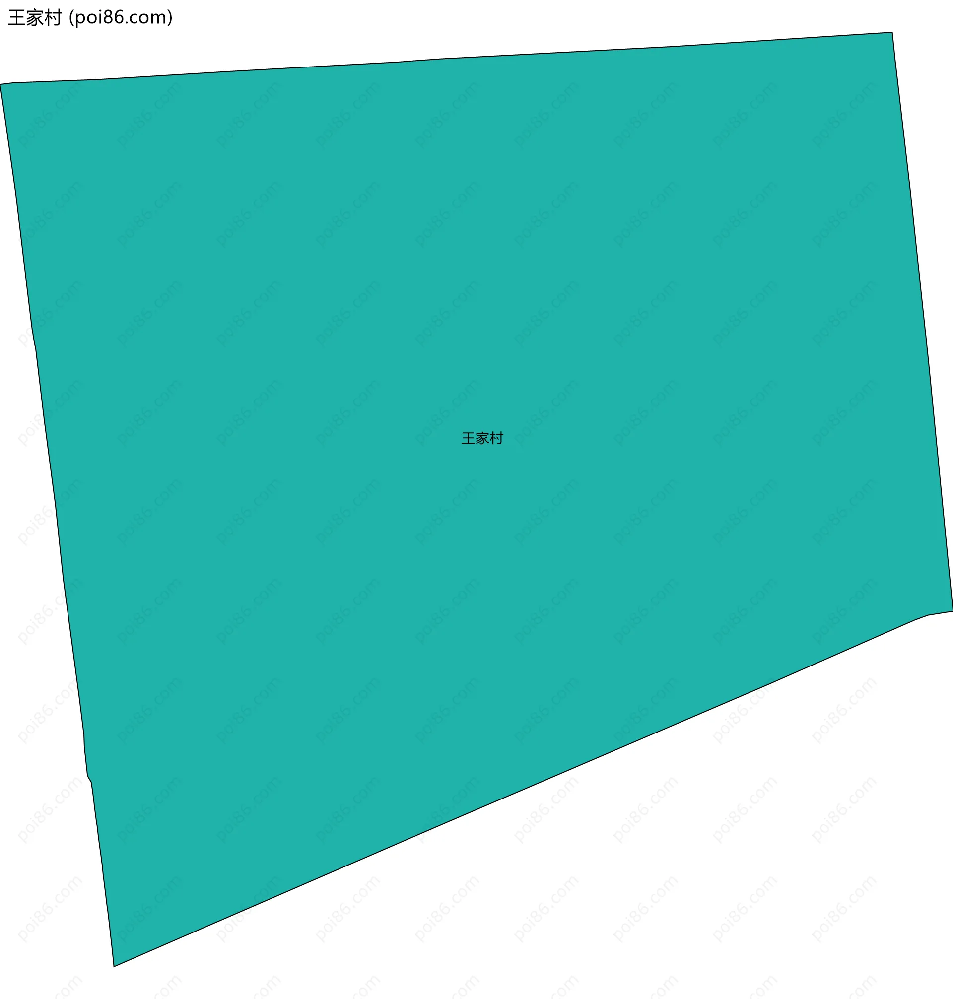 王家村边界地图