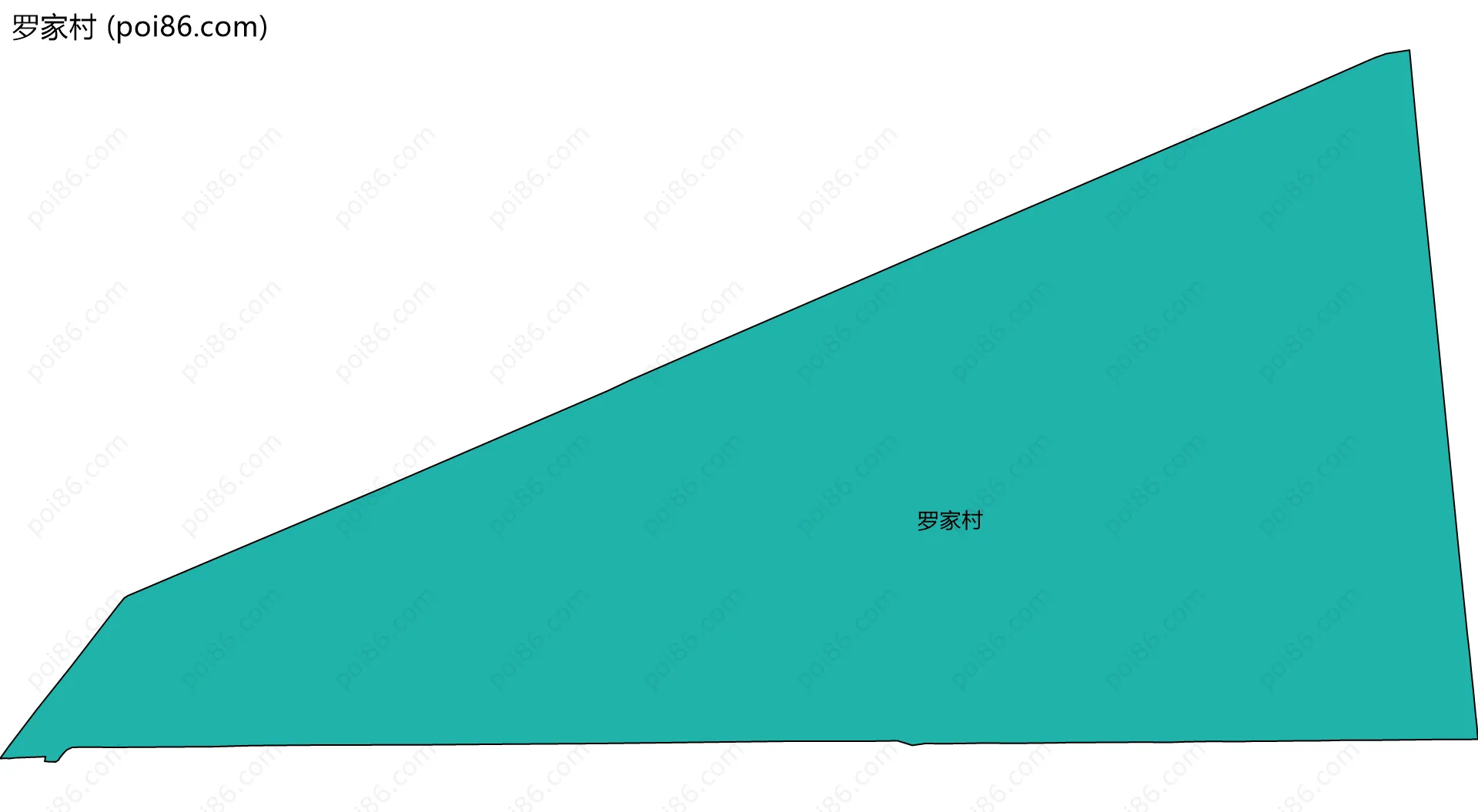 罗家村边界地图