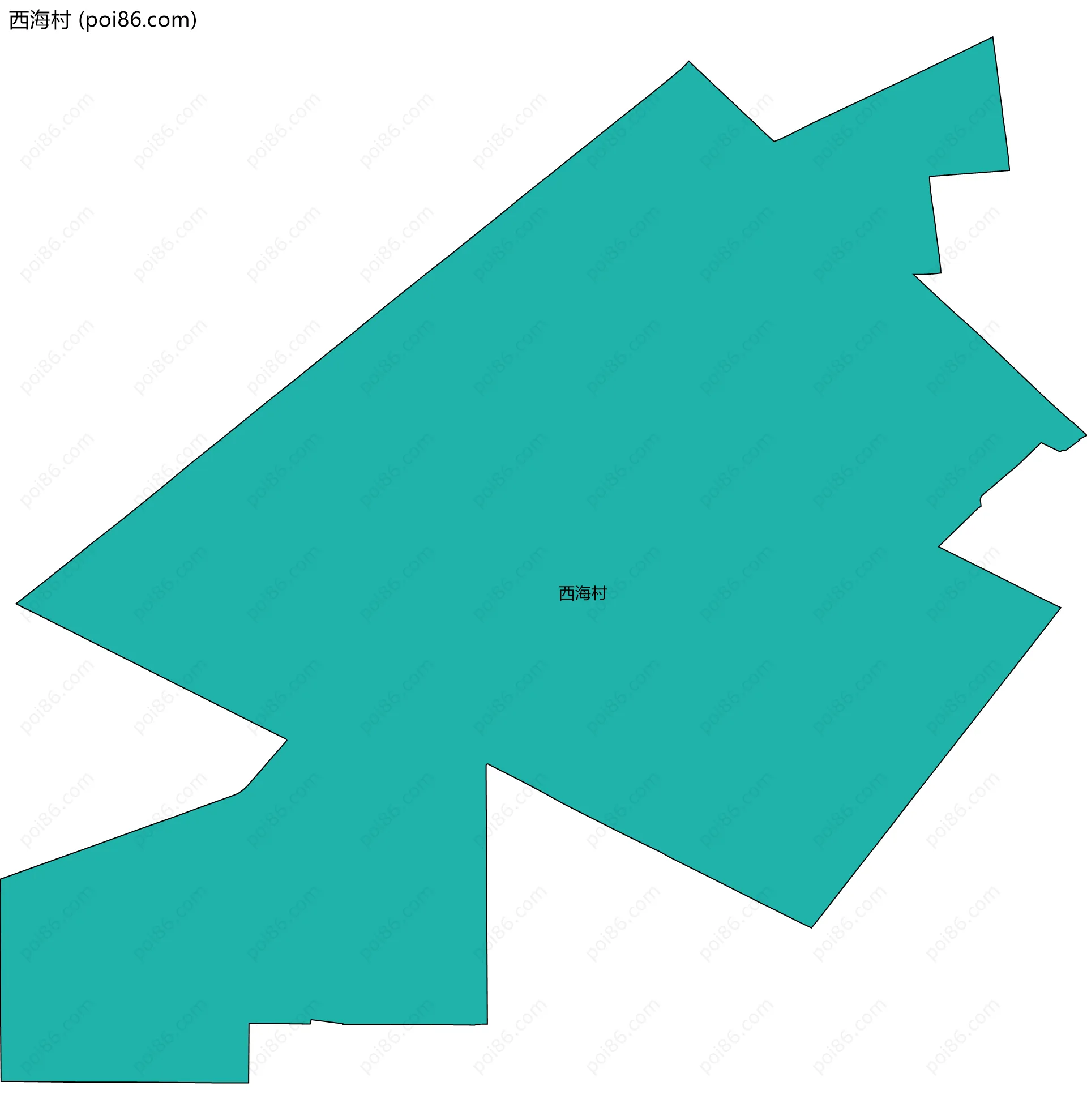 西海村边界地图
