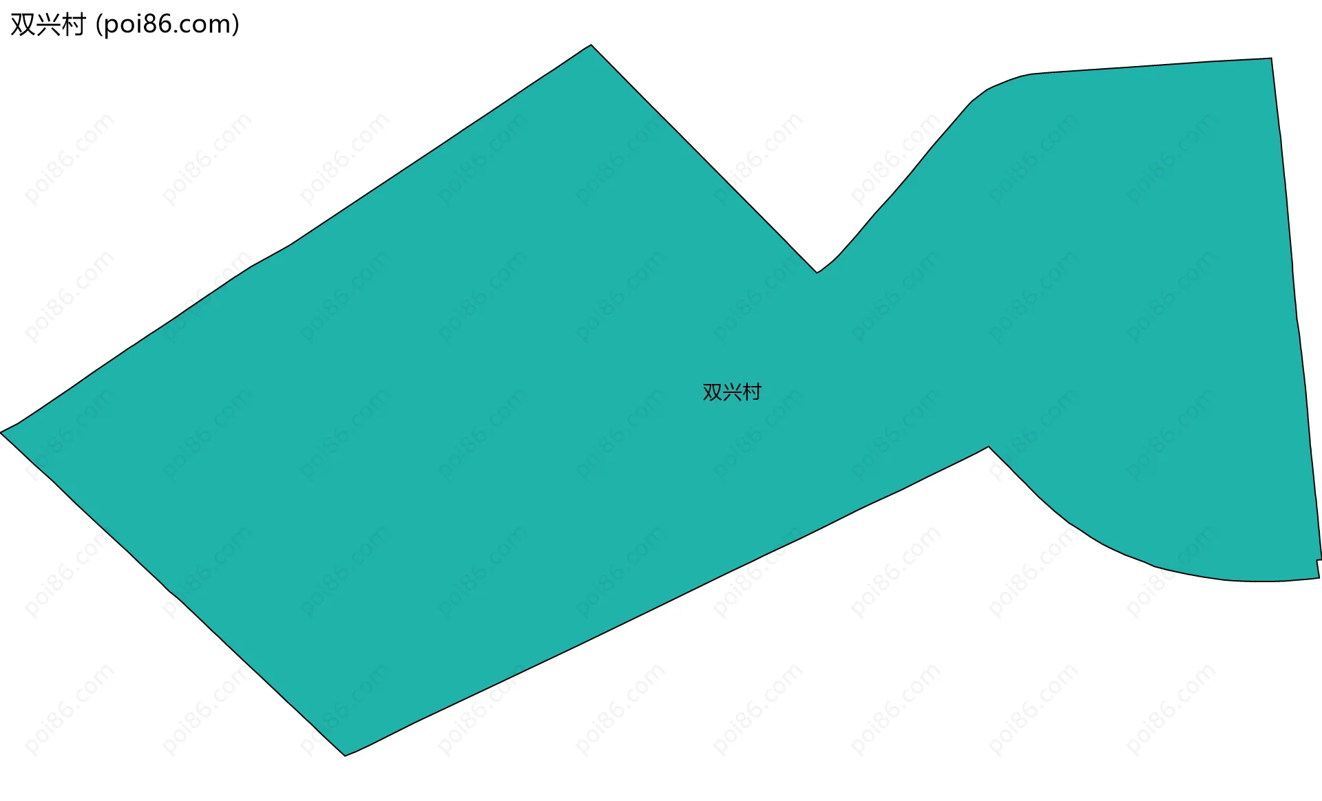 双兴村边界地图
