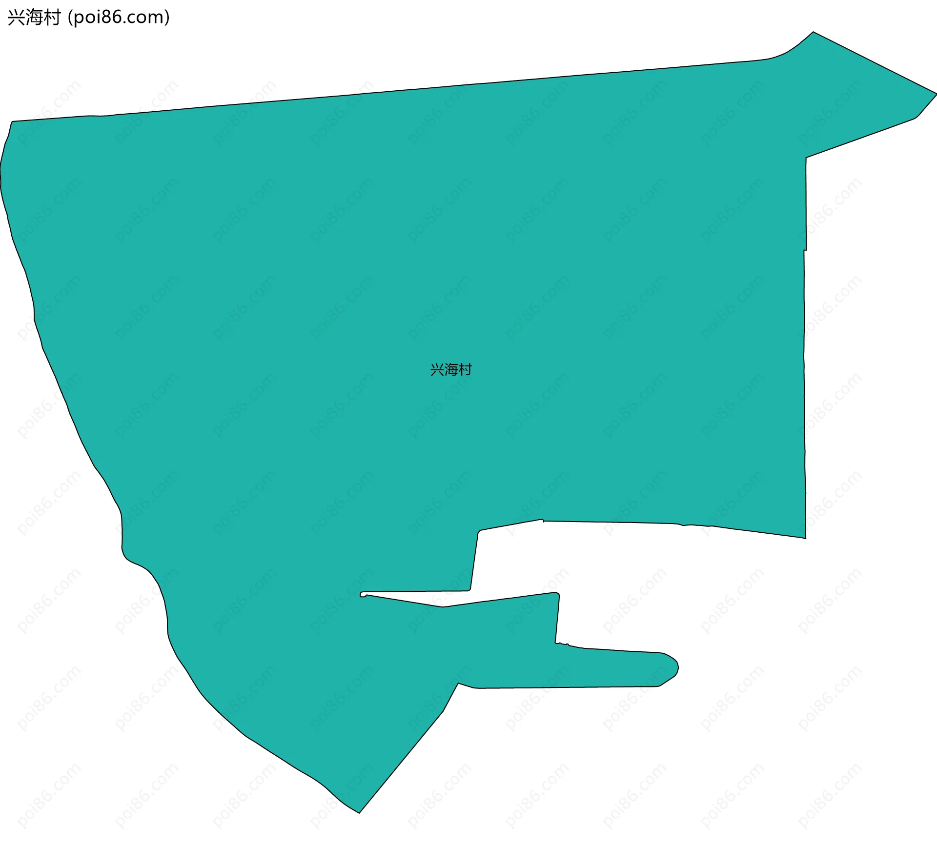 兴海村边界地图