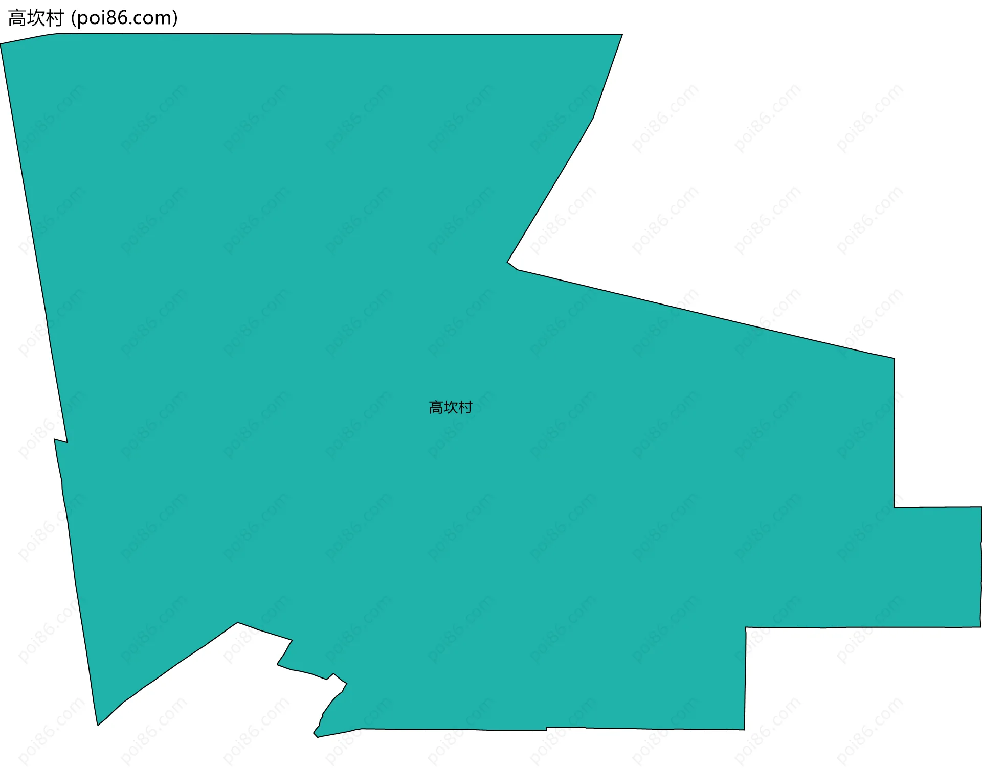 高坎村边界地图