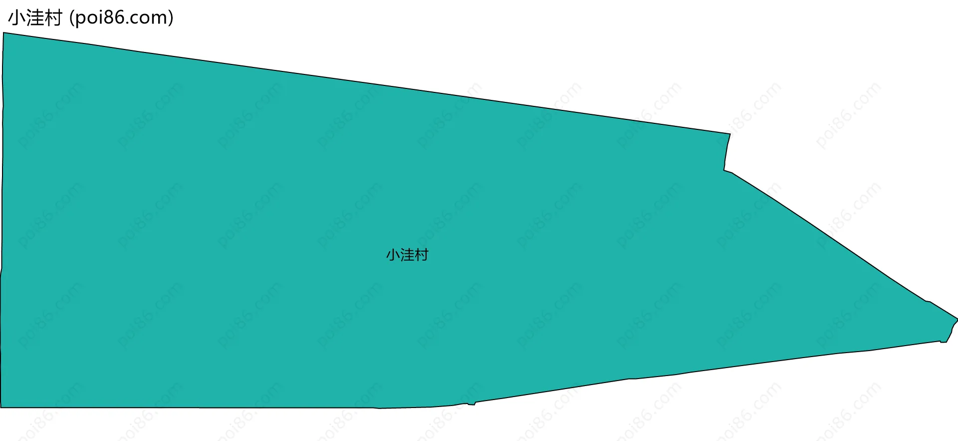 小洼村边界地图
