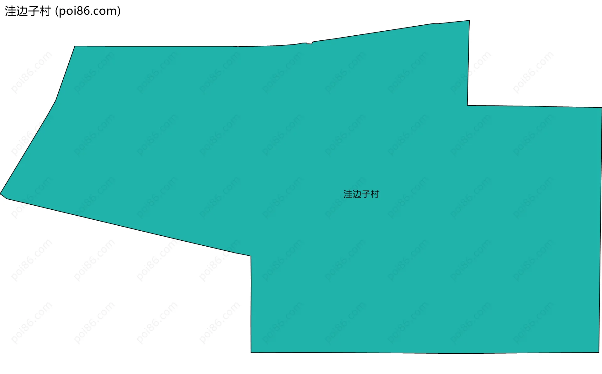 洼边子村边界地图
