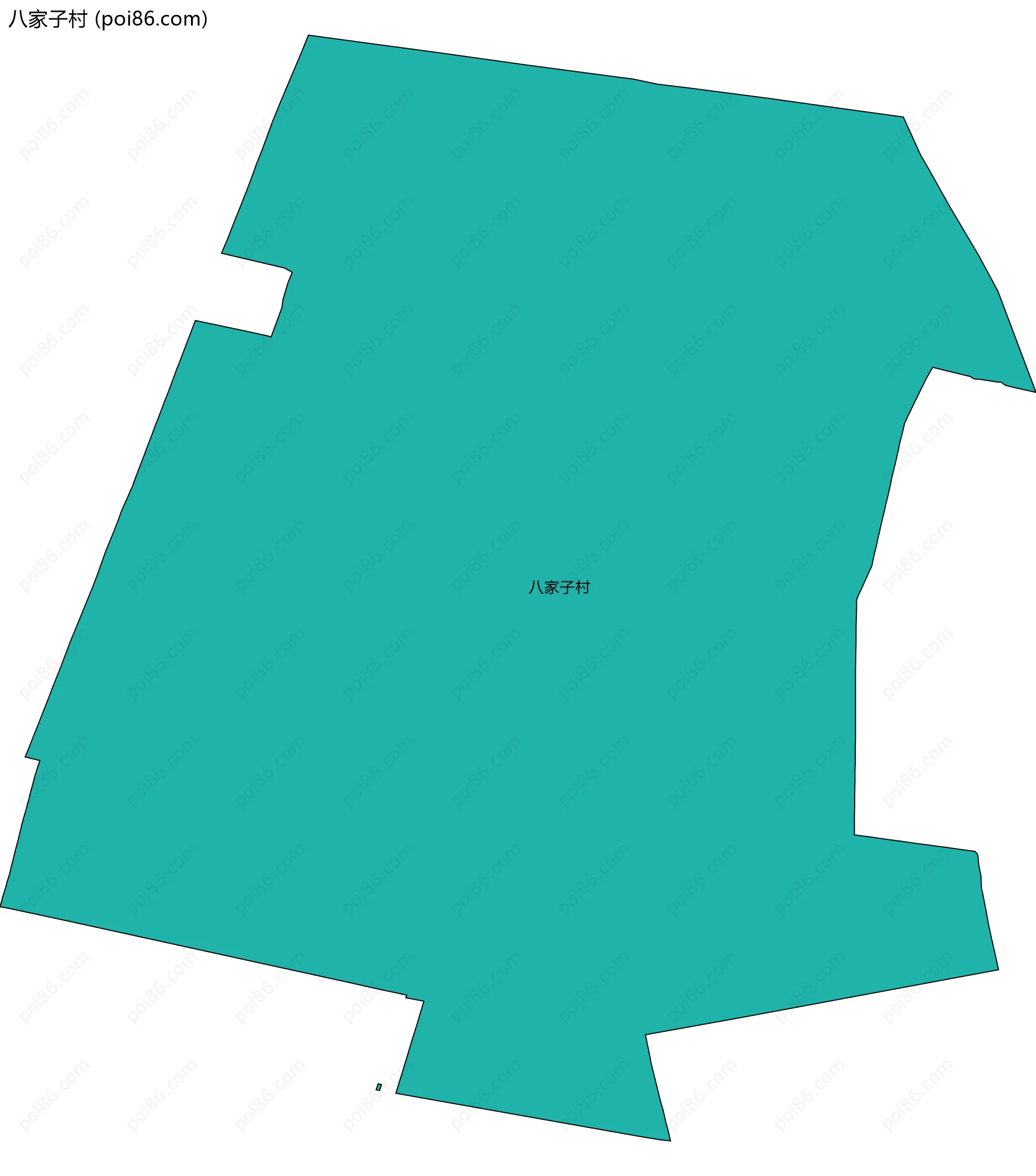 八家子村边界地图