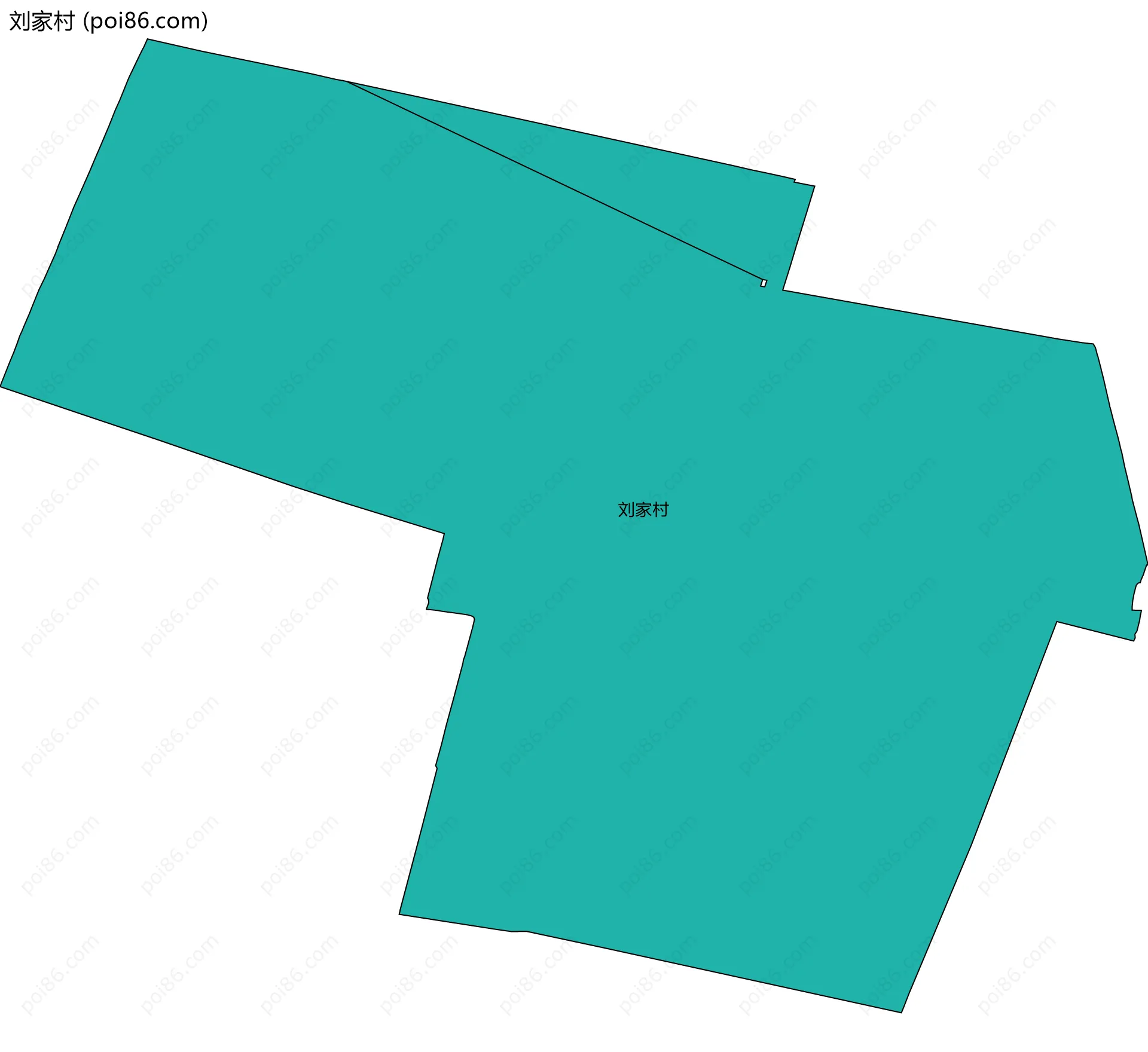 刘家村边界地图