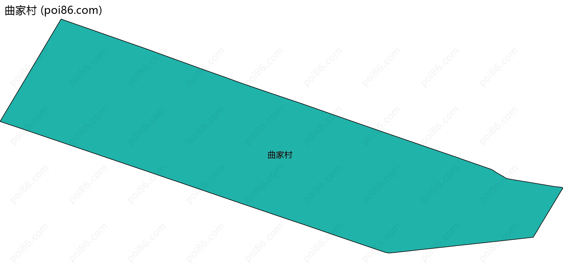 曲家村边界地图