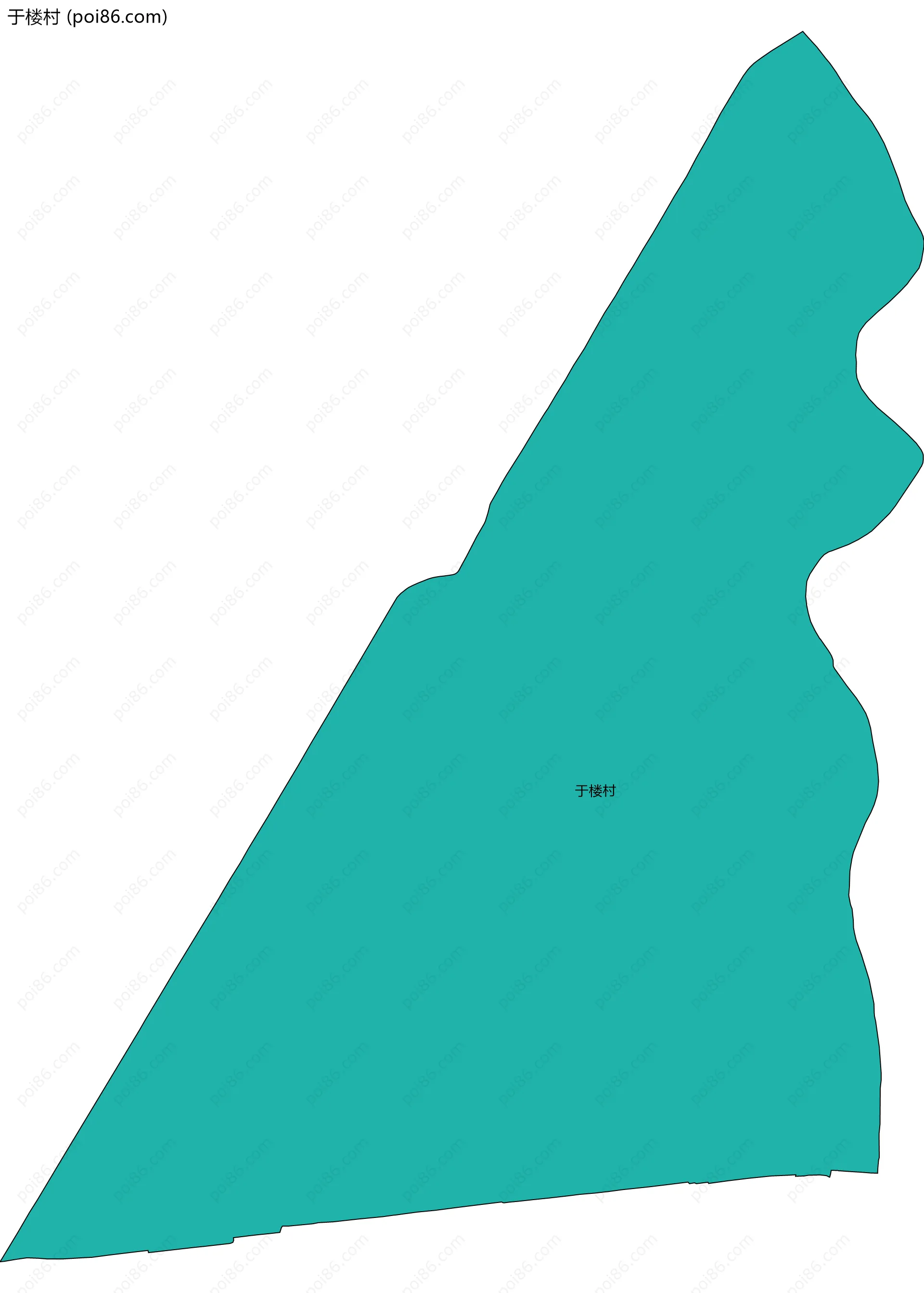 于楼村边界地图