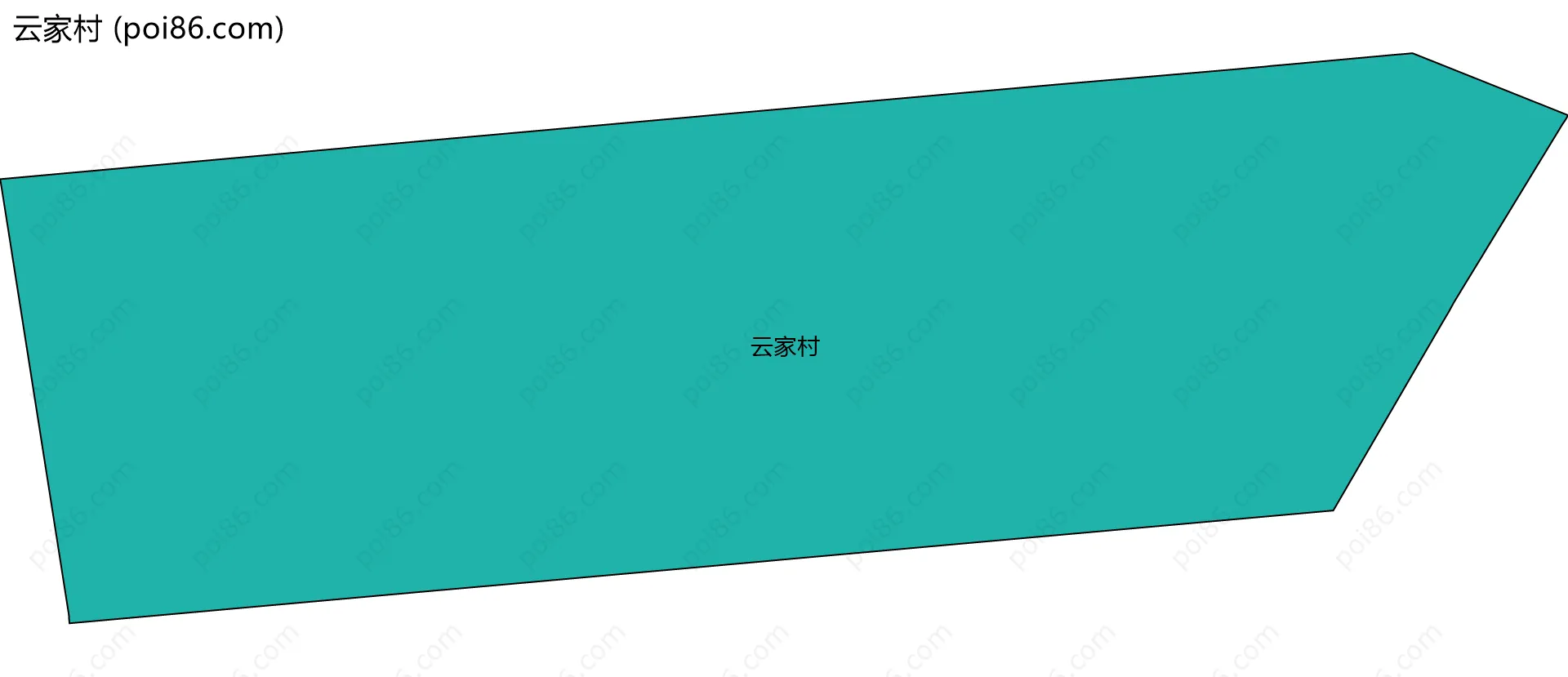 云家村边界地图