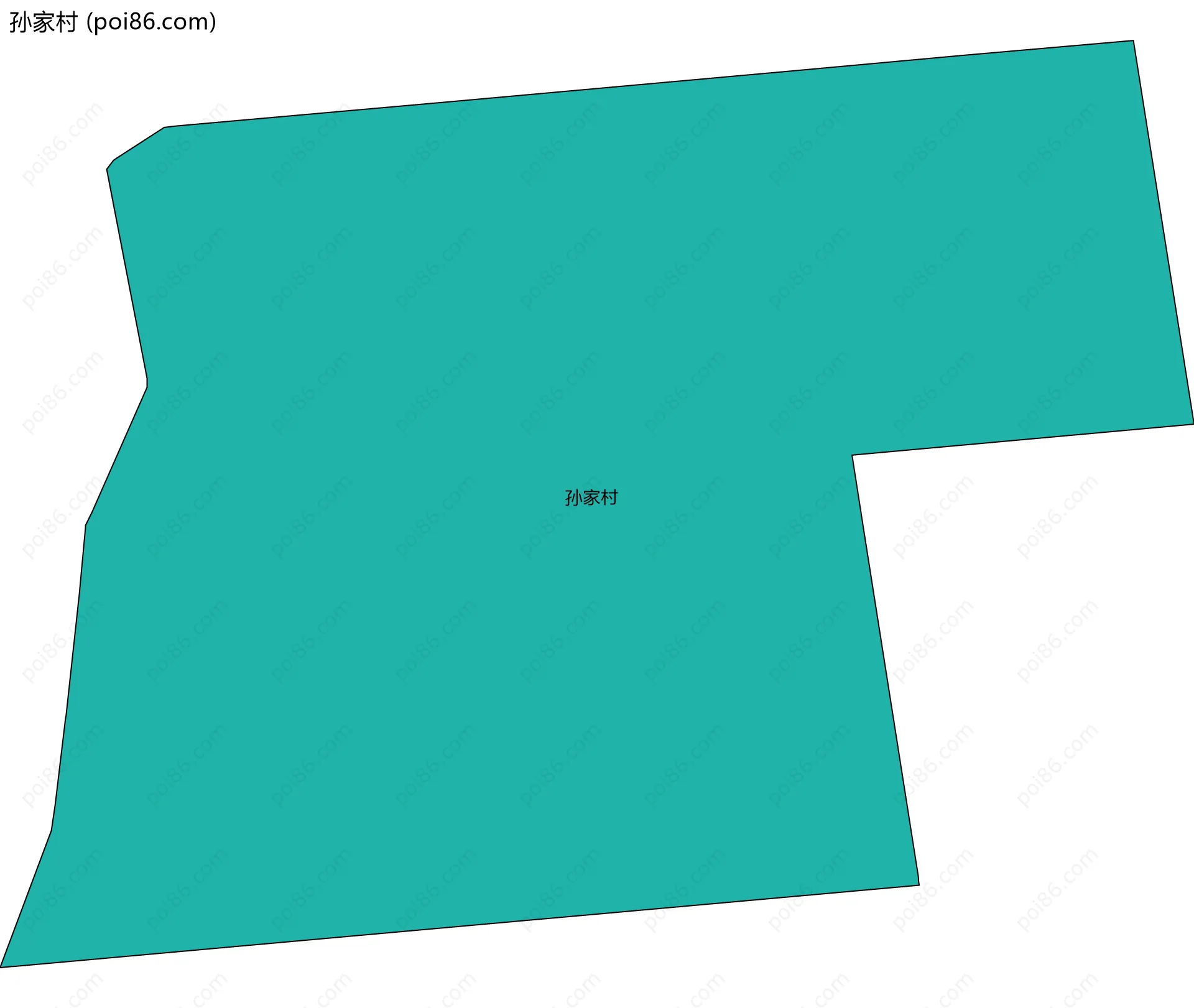 孙家村边界地图